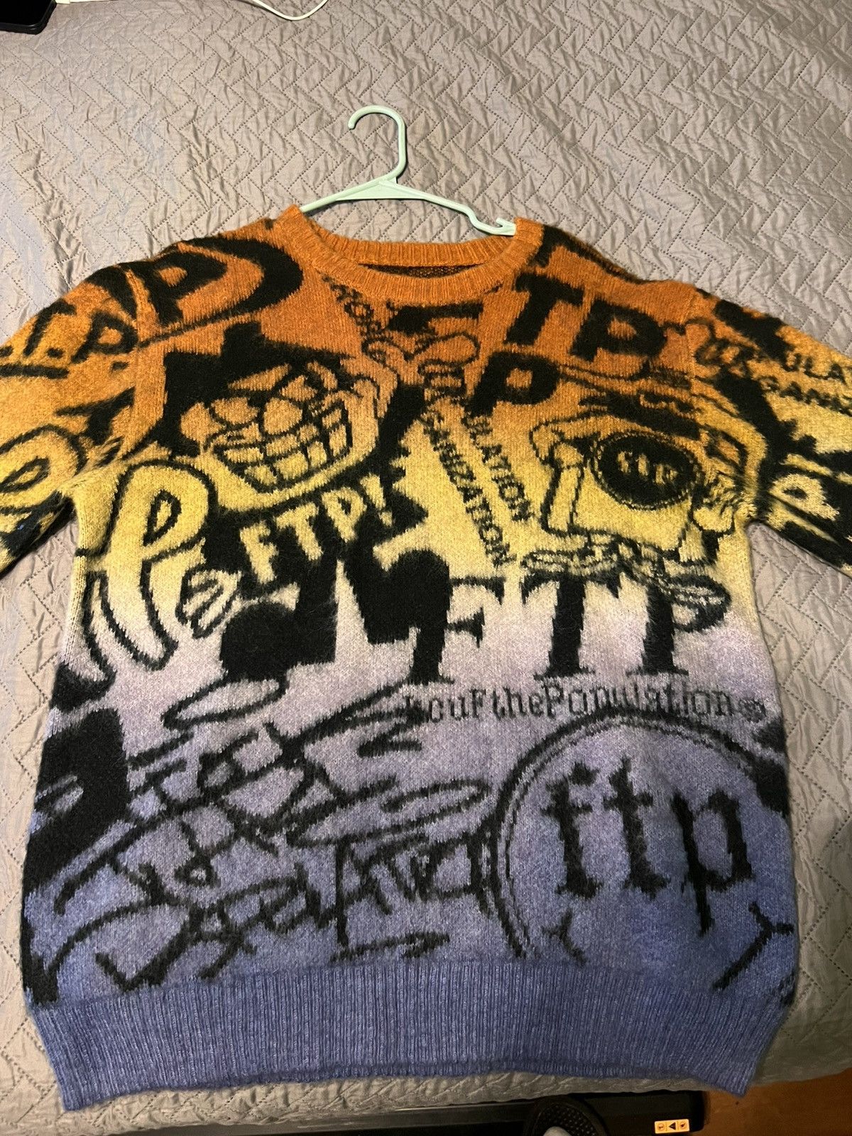Fuck The Population FTP Archive Mohair sweater - Orange Size US M / EU 48-50 / 2 - 2 Thumbnail