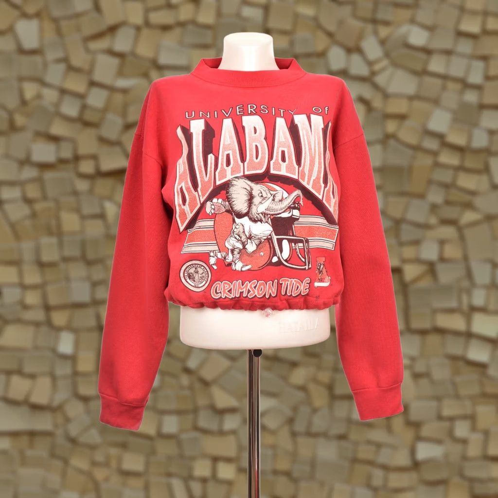 Tultex VINTAGE Tultex University of Alabama Crimson Tide Womens Sweatshirt Pullover L Red Sweatshirt Womens L Size L / US 10 / IT 46 - 1 Thumbnail