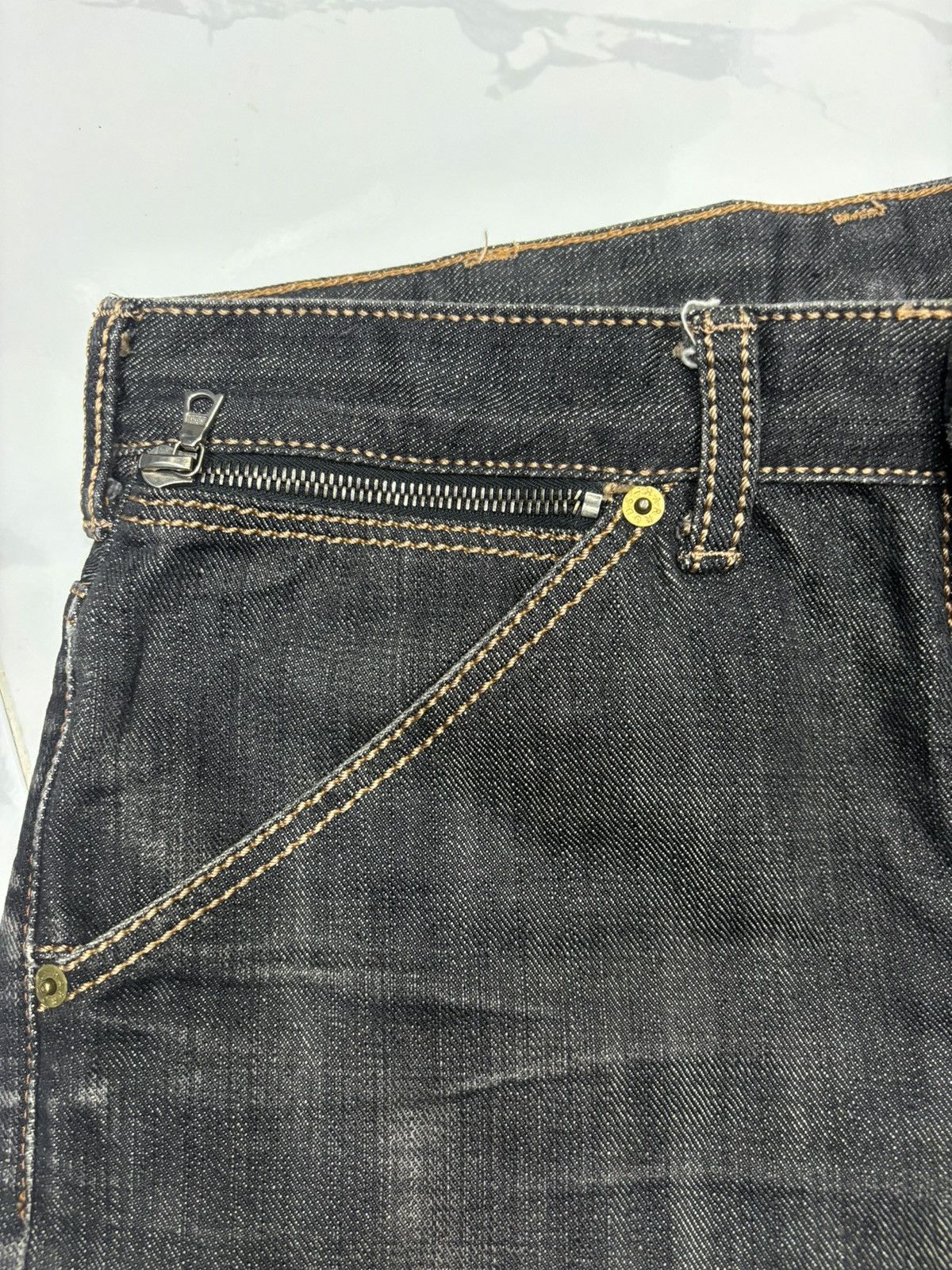 If Six Was Nine HARRODS LONDON BLACK JEANS DISTRESSED DENIM HELMUT LANG Size US 31 - 10 Thumbnail