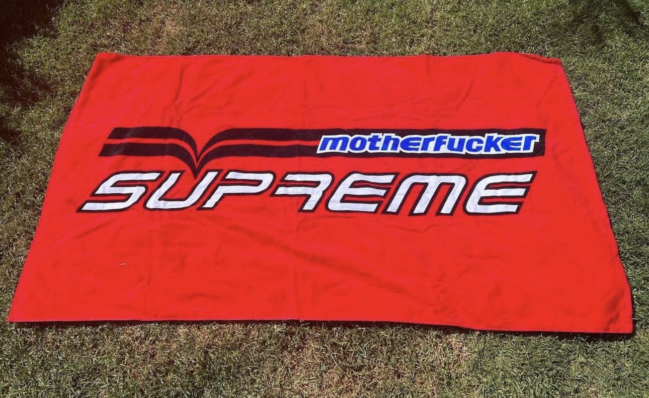 Supreme Supreme motherfucker Towel Red - Brand New Accessory | Grailed