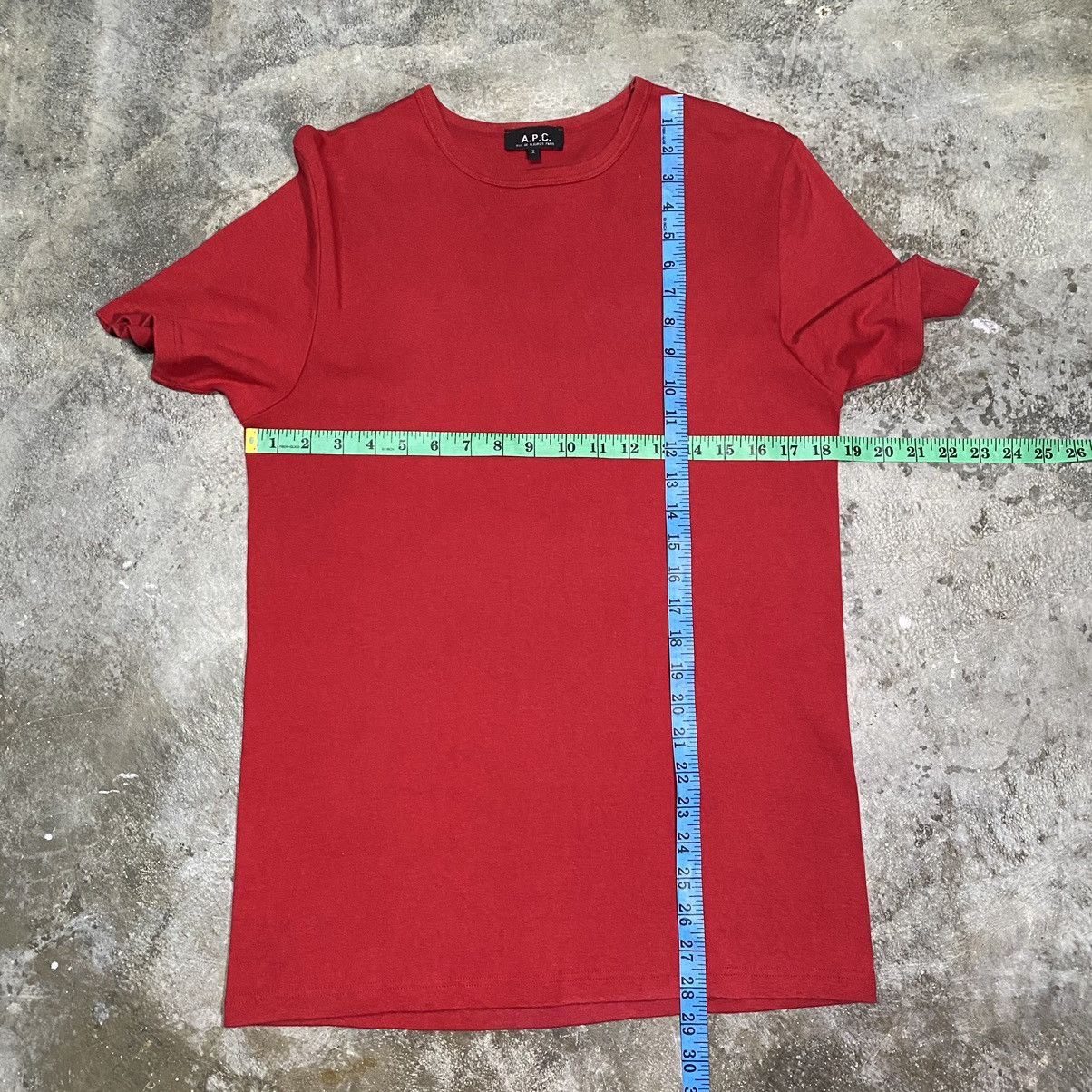 A.P.C. Vintage A.P.C Plain Inner Red Colour Shirt Size XS / US 0-2 / IT 36-38 - 10 Thumbnail