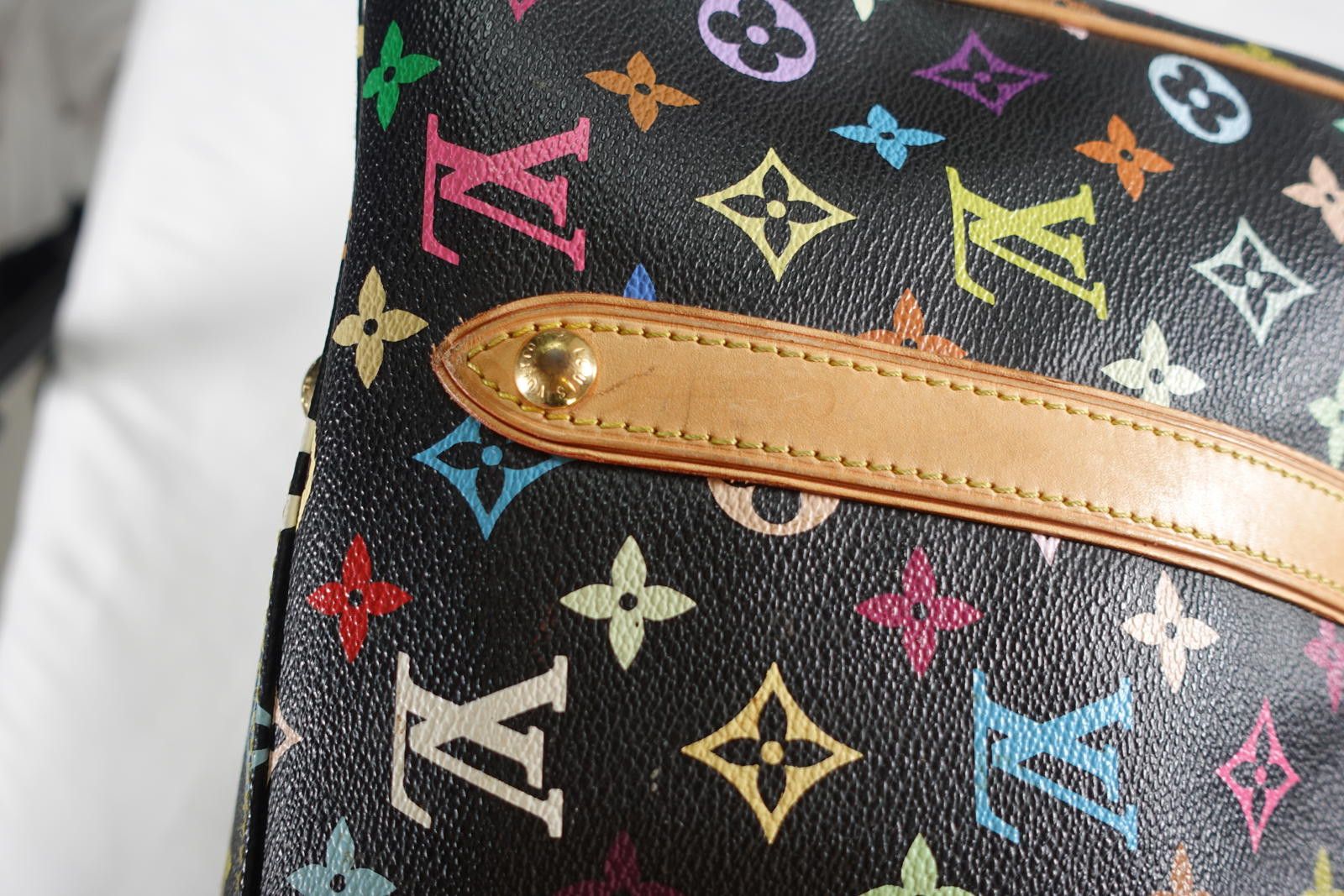 Louis Vuitton Louis Vuitton x Takashi Murakami Alma PM Handbag in Black Size ONE SIZE - 11 Thumbnail