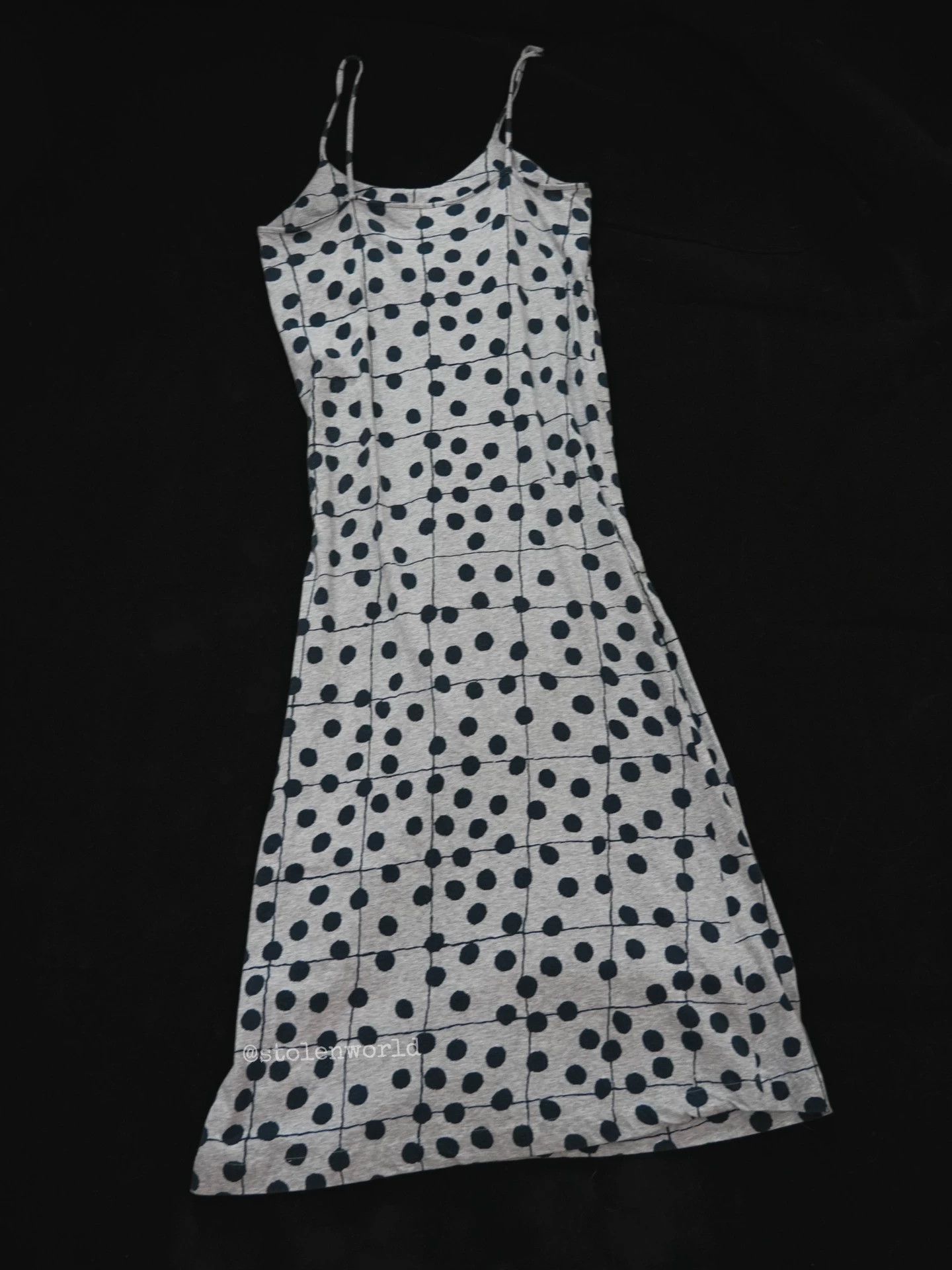 Comme des Garcons Comme des Garçons Early Gray Polka Dot Camisole Dress Size M / US 6-8 / IT 42-44 - 6 Thumbnail