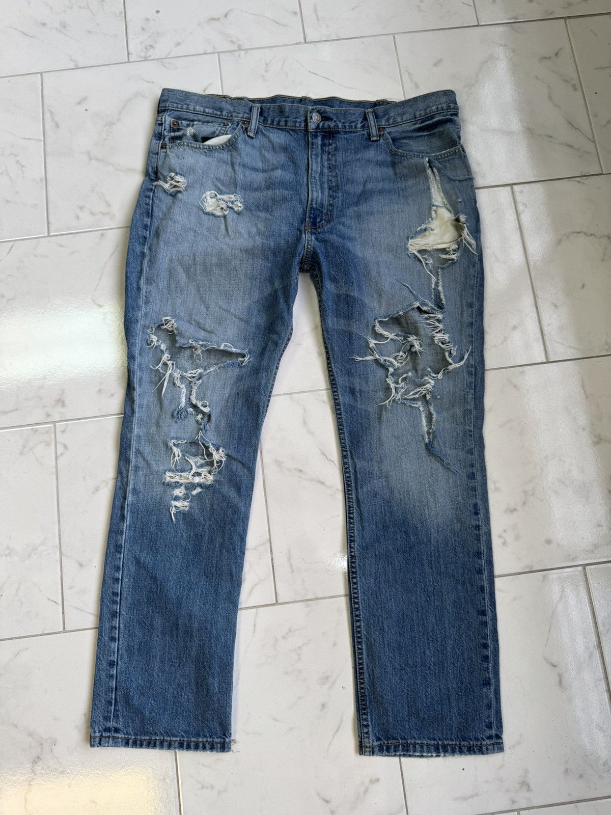 Levi's Vintage Distressed Levis Denim Jeans Size US 40 / EU 56 - 1 Thumbnail