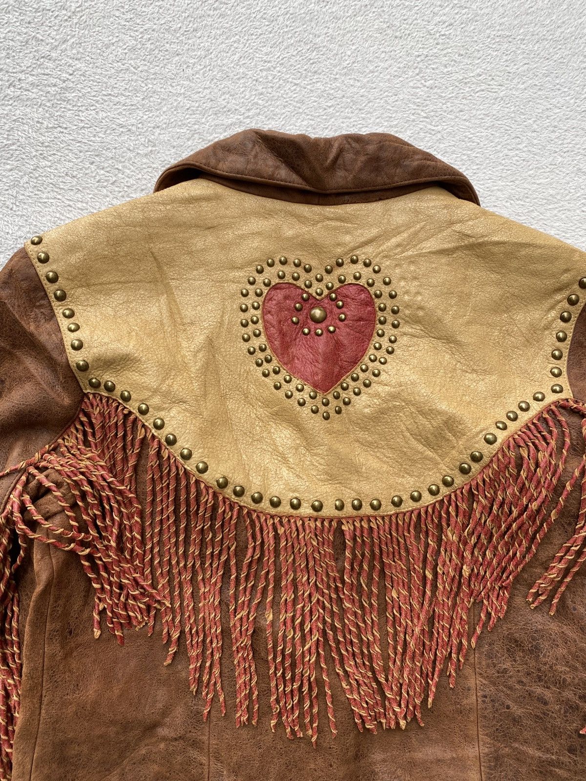 Scully 1980s- Scully- Fringed Cropped Leather Jacket Size US M / EU 48-50 / 2 - 6 Thumbnail