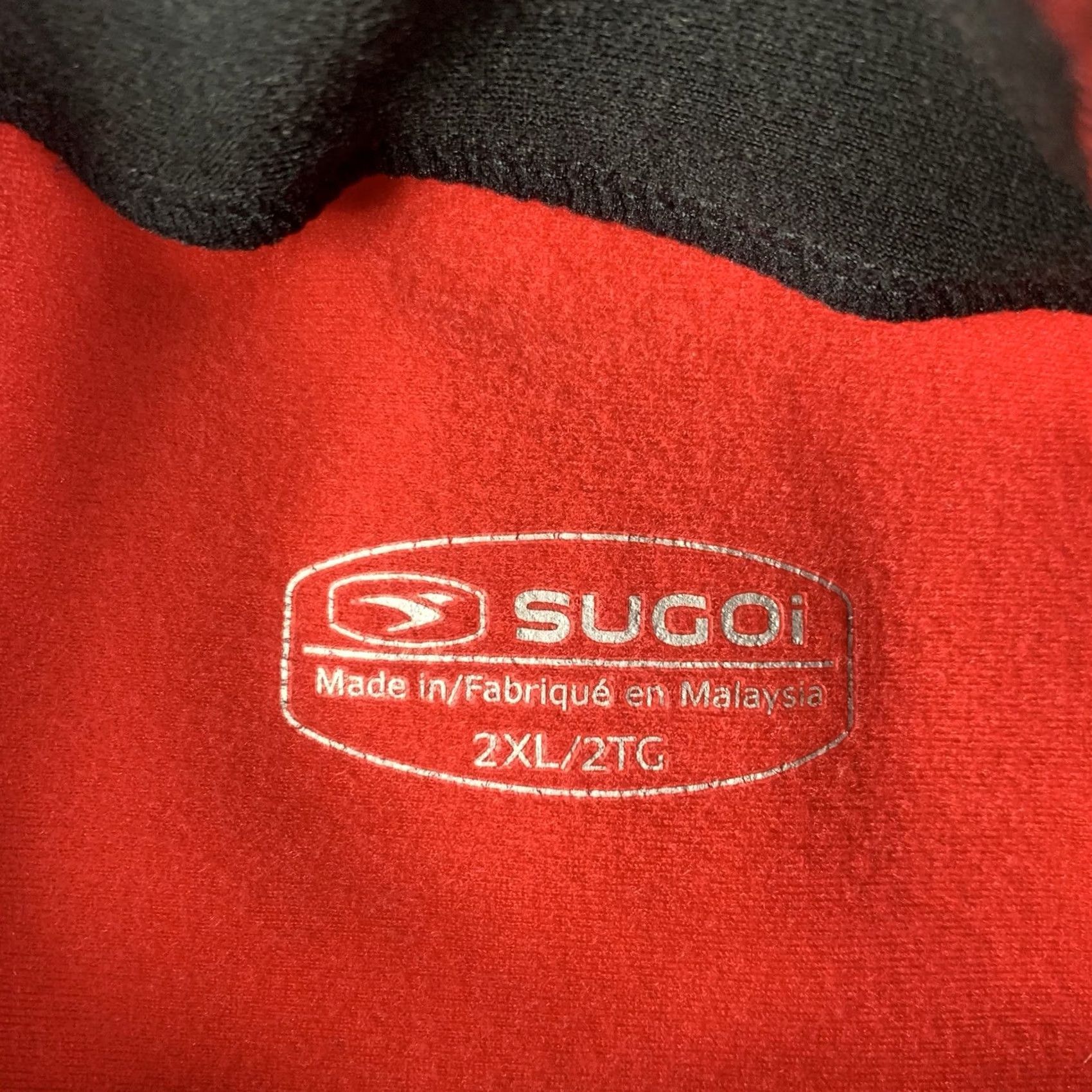 Vintage SUGOI 1/4 Zip Pullover Mens 2XL Red Long Sleeve Activewear Cycling Mock Neck Fleece Zipper Logo Sweatshirt Size US XXL / EU 58 / 5 - 2 Thumbnail