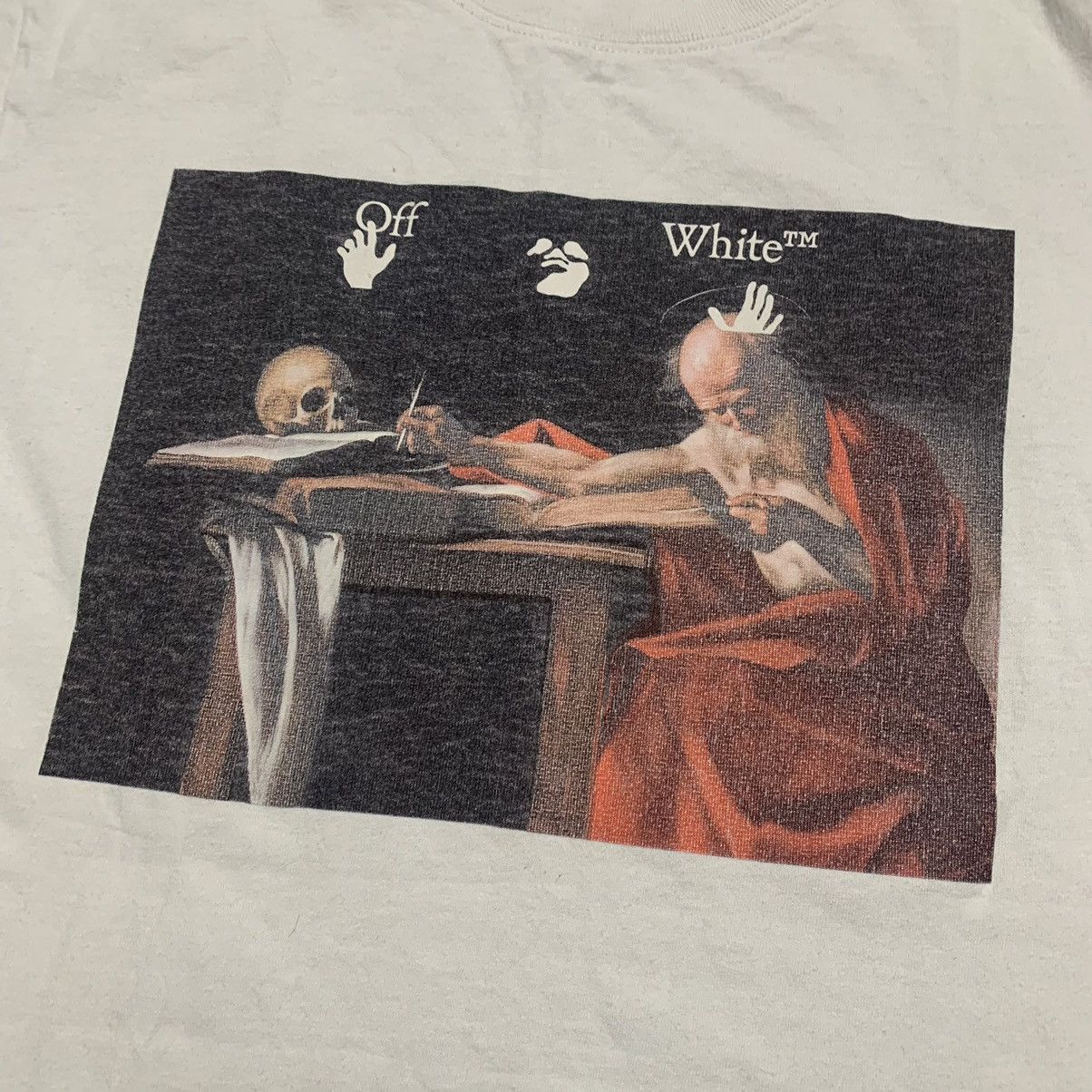 Off-White Off White XS Caravaggio Arrows White Tee Virgil Abloh Size US XS / EU 42 / 0 - 3 Thumbnail