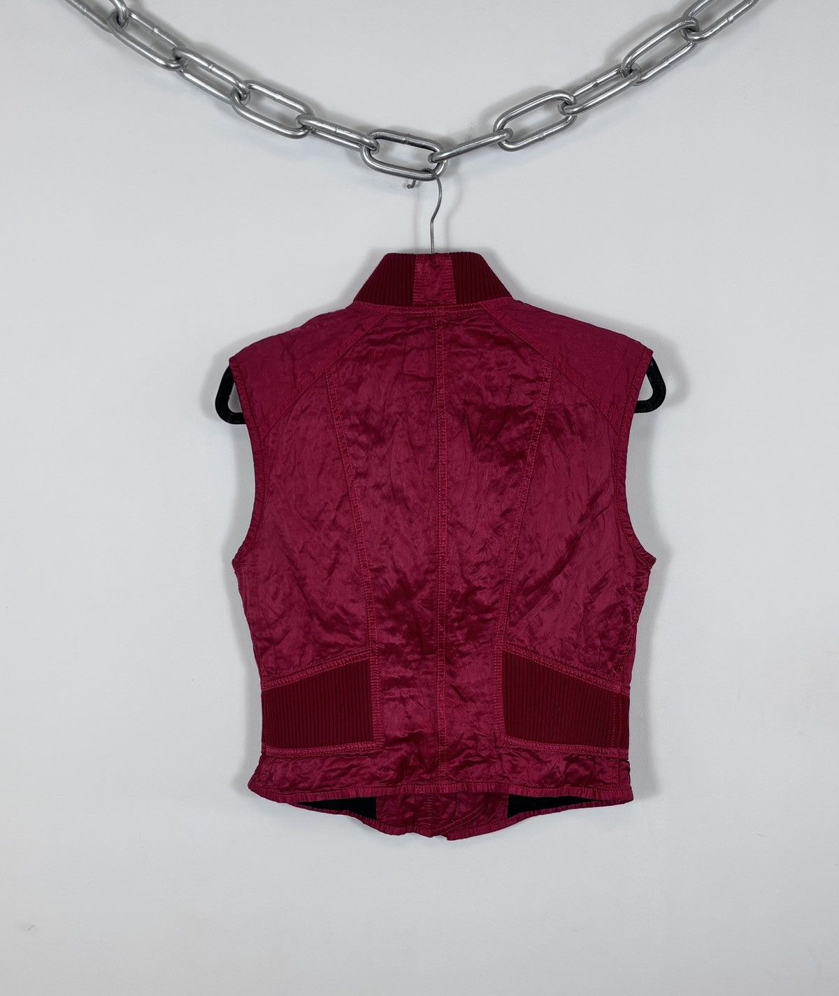 Other Vintage French Archival Women’s Red Vest Gilet Jacket Size M / US 6-8 / IT 42-44 - 2 Thumbnail
