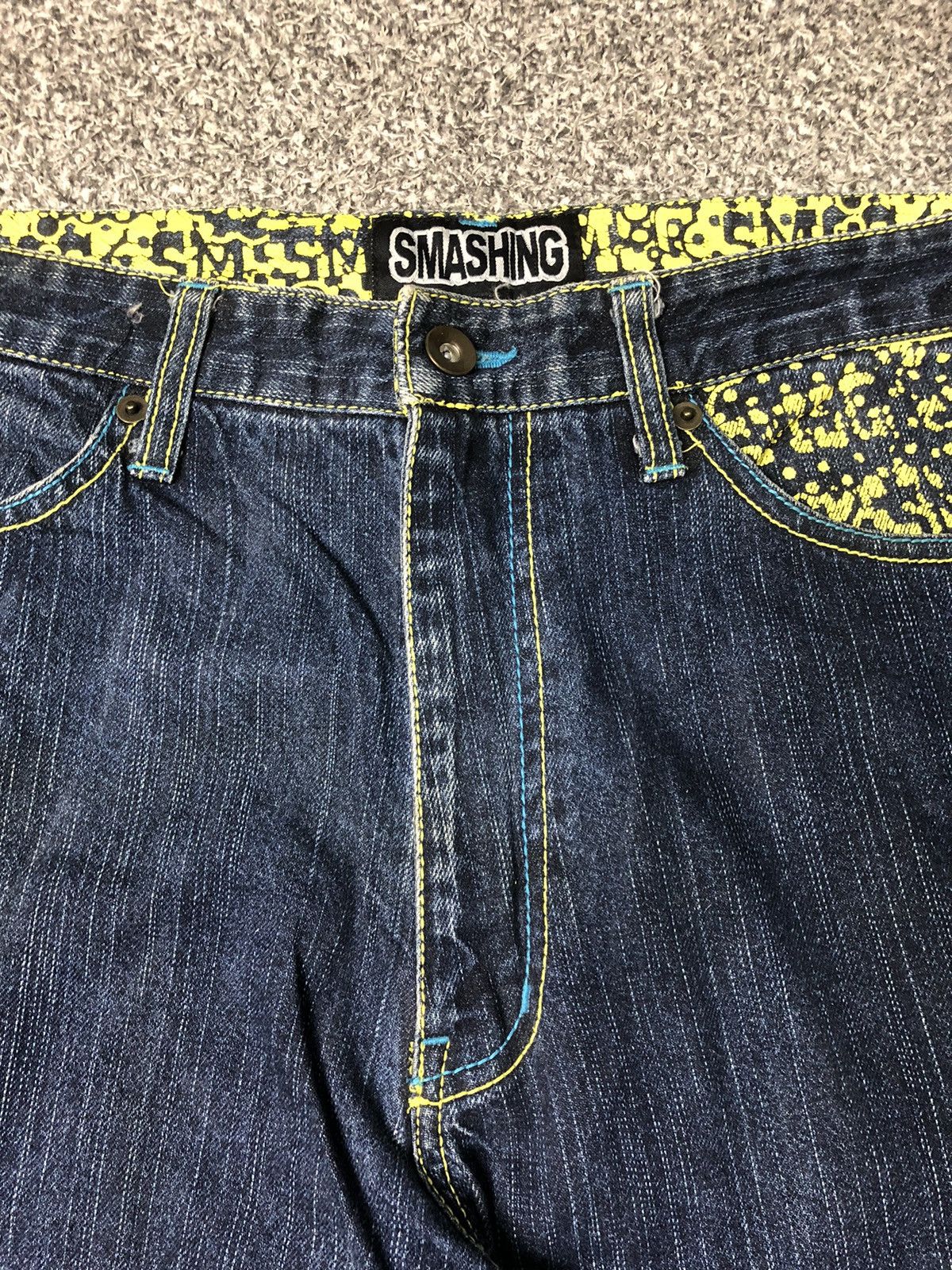 JNCO × Japanese Brand × Vintage Vintage Japanese Brands Smashing Baggy Jeans Size US 34 / EU 50 - 11 Thumbnail