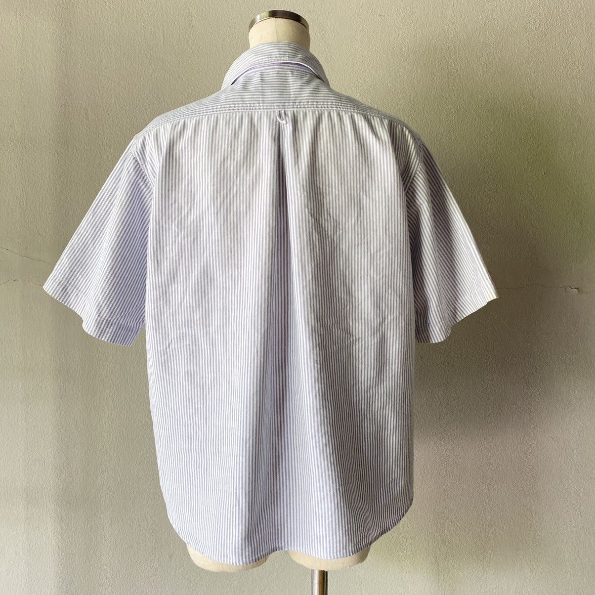 Danton DANTON Light Blue & White Striped Sailor Collar Shirt Size XS / US 0-2 / IT 36-38 - 16 Thumbnail