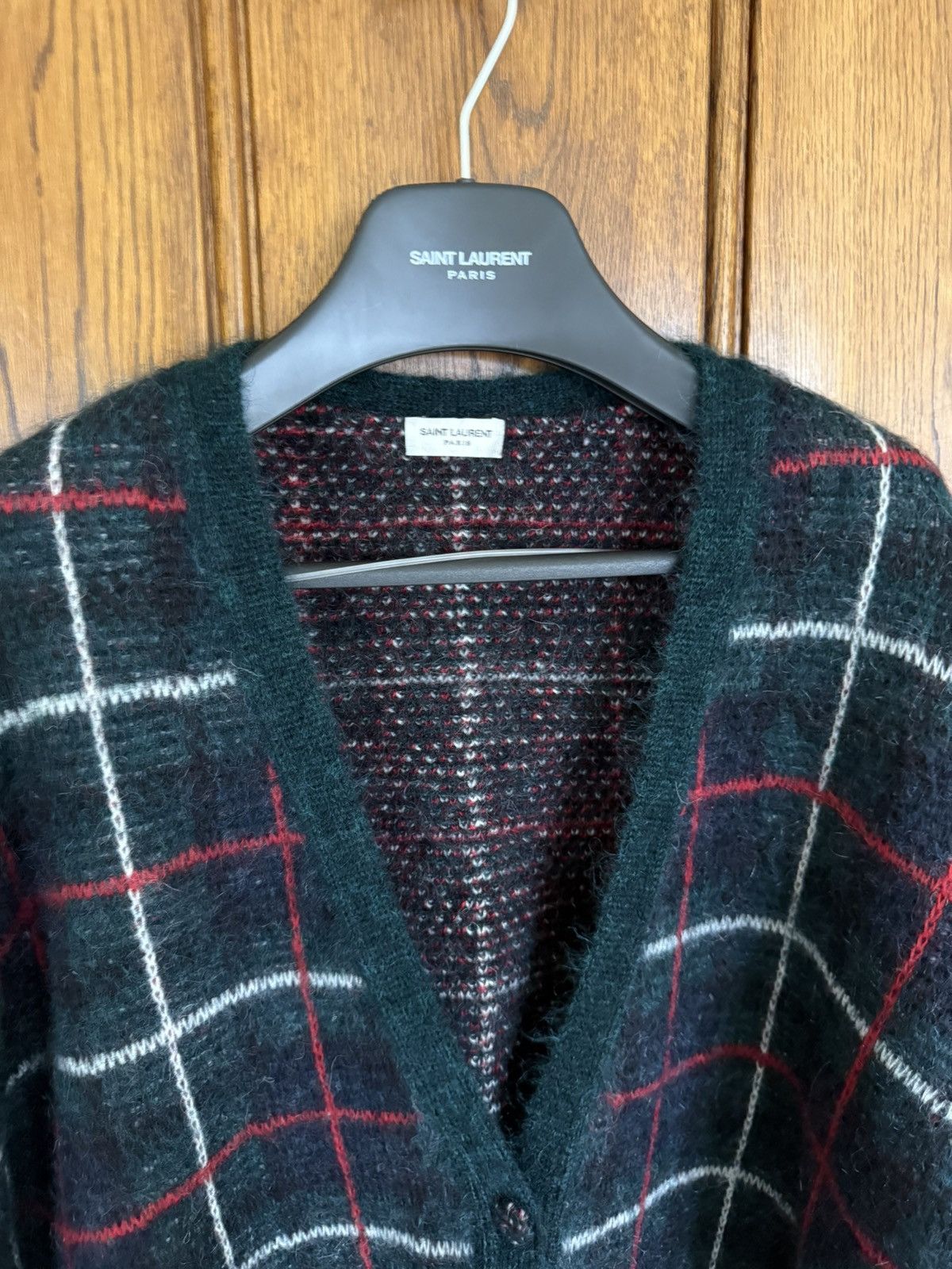 Saint Laurent Paris FW14 Saint Laurent cardigan mohair wool Hedi Slimane Grail Size US XL / EU 56 / 4 - 13 Thumbnail