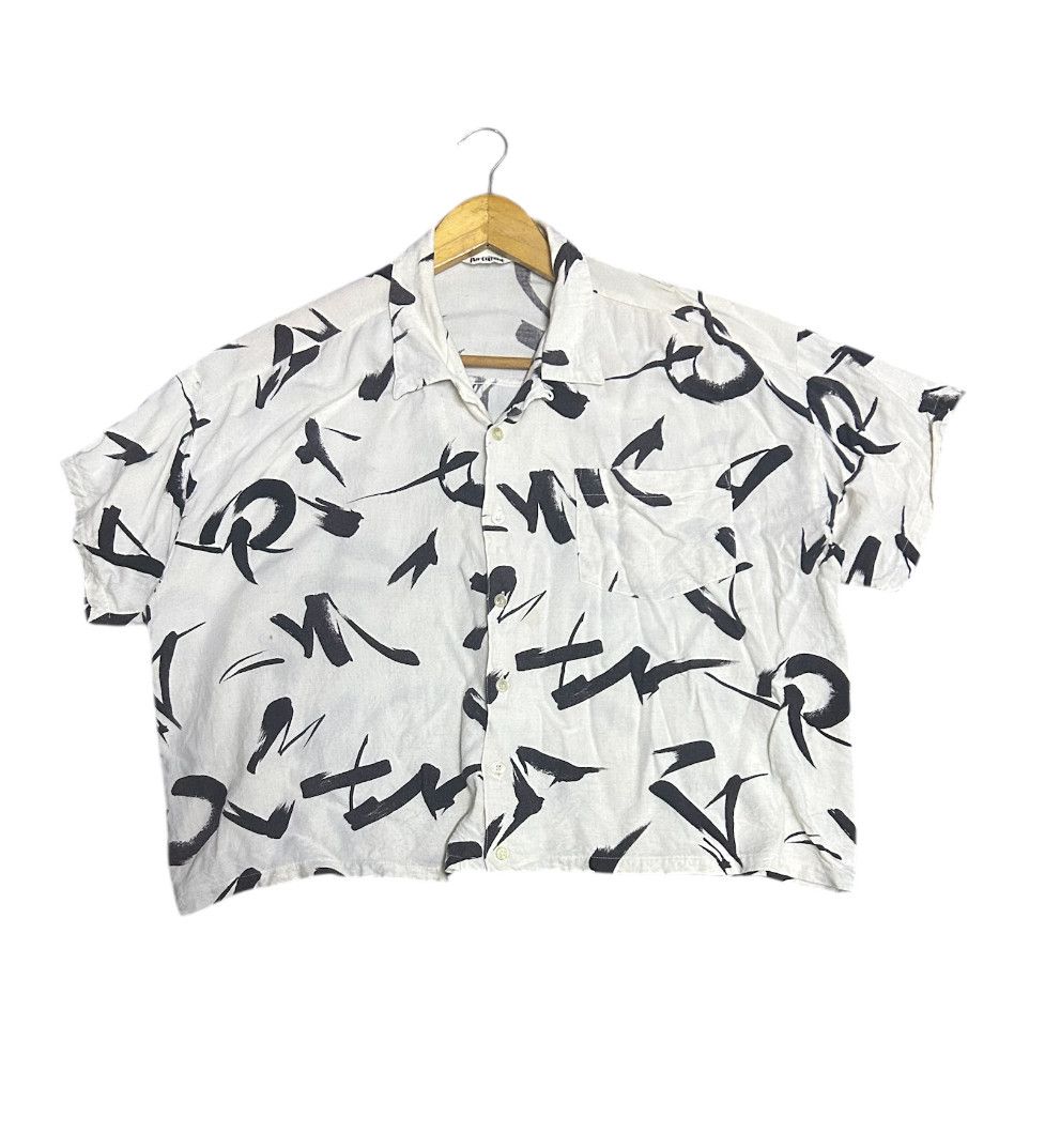 Japanese Brand Button ups crop top shirt very cool design Size US L / EU 52-54 / 3 - 1 Thumbnail