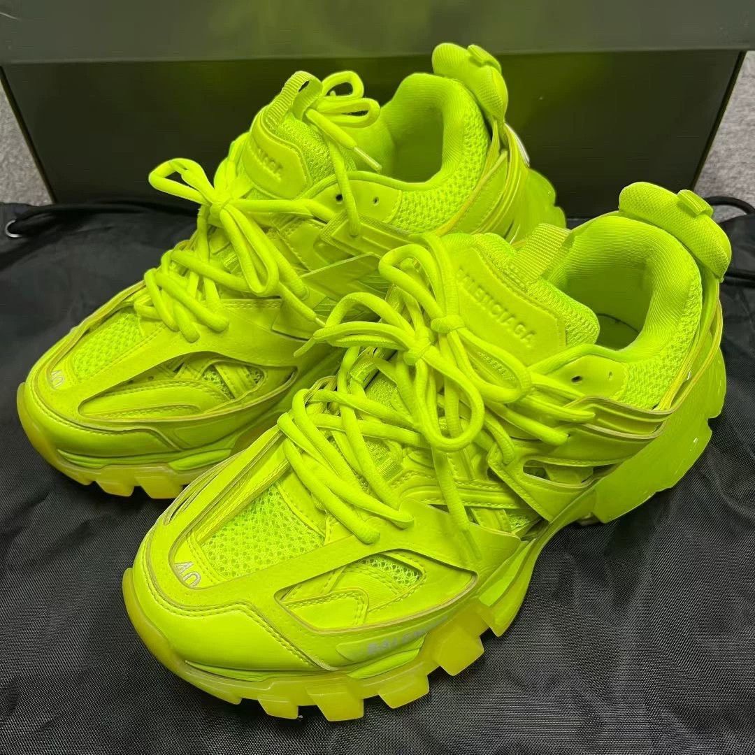 Balenciaga balenciaga yellow track low-top sneakers Size US 7.5 / EU 40-41 - 2 Thumbnail