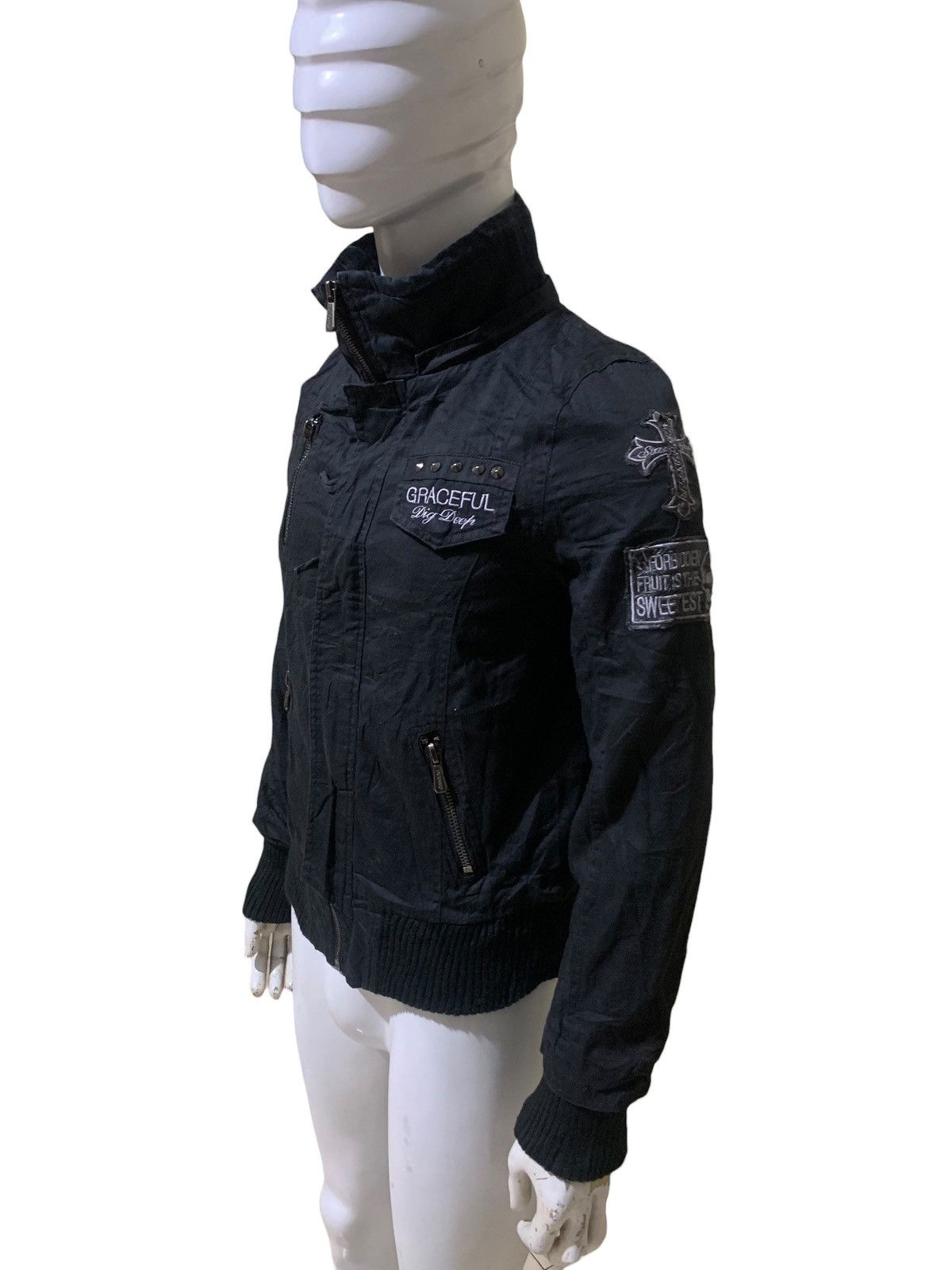 If Six Was Nine × Japanese Brand × Le Grande Bleu (L.G.B.) DigDeep cross embroidery patches punk rock jacket japan Size US M / EU 48-50 / 2 - 4 Thumbnail