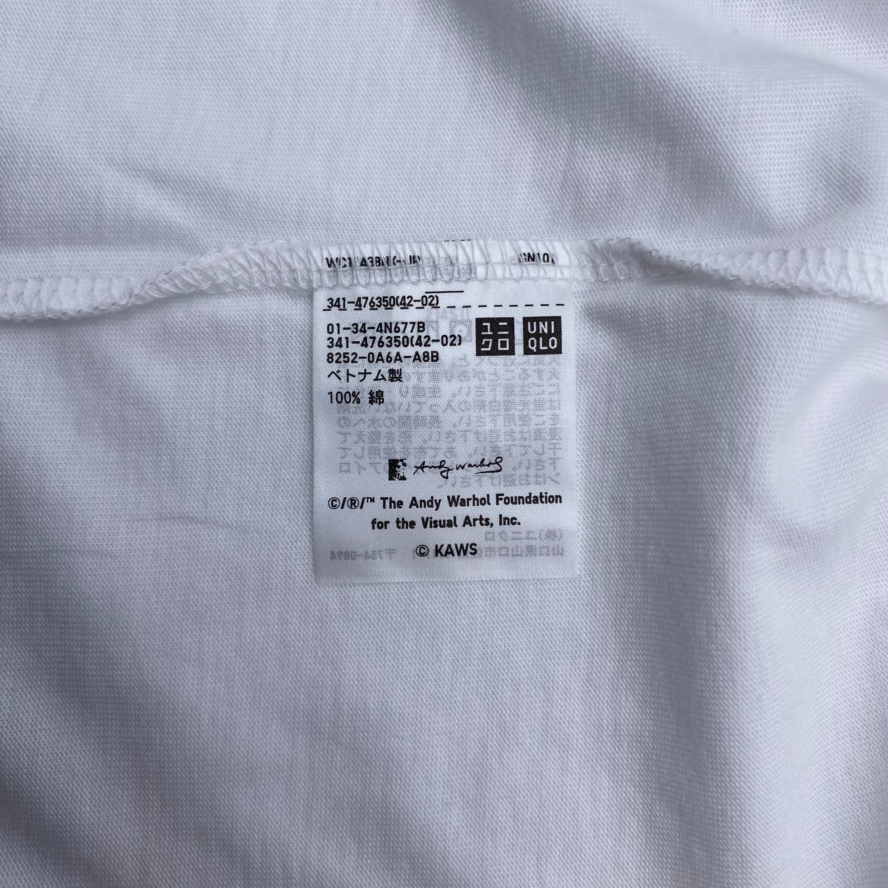 Andy Warhol × Japanese Brand × Kaws KAWS + Warhol Graphic T-Shirt White Size US XL / EU 56 / 4 - 4 Thumbnail
