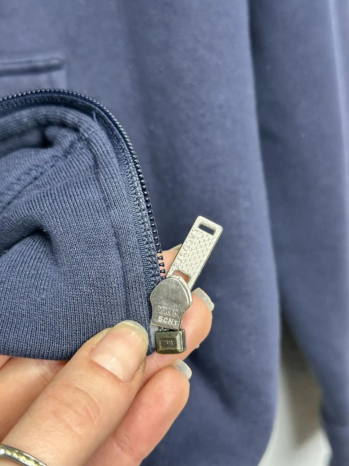 Vintage Vintage Blue Hoodie Lacoste Sport Casual Streewear Style Size US L / EU 52-54 / 3 - 7 Thumbnail