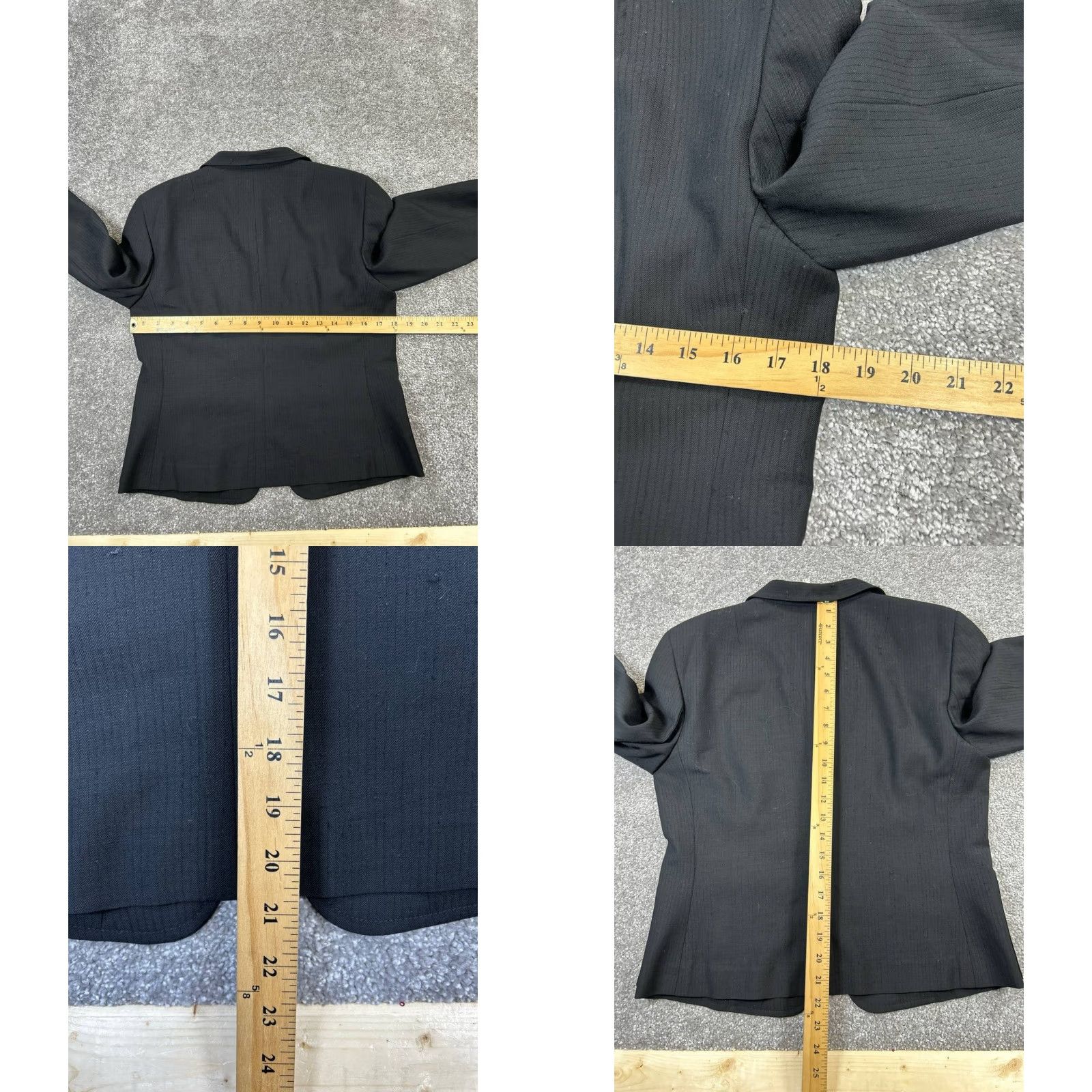 Akris VINTAGE Akris Women's Blazer Jacket Short Wool Black Business 8 Fall Winter Womens Size M / US 6-8 / IT 42-44 - 8 Thumbnail