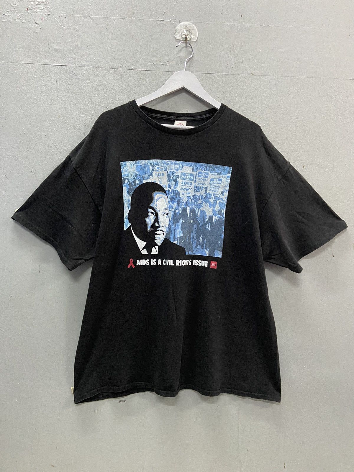 Civil Regime DR MARTIN LUTHER KING AIDS IS A CIVIL RIGHT ISSUE TEE SHIRT Size US XXL / EU 58 / 5 - 1 Thumbnail