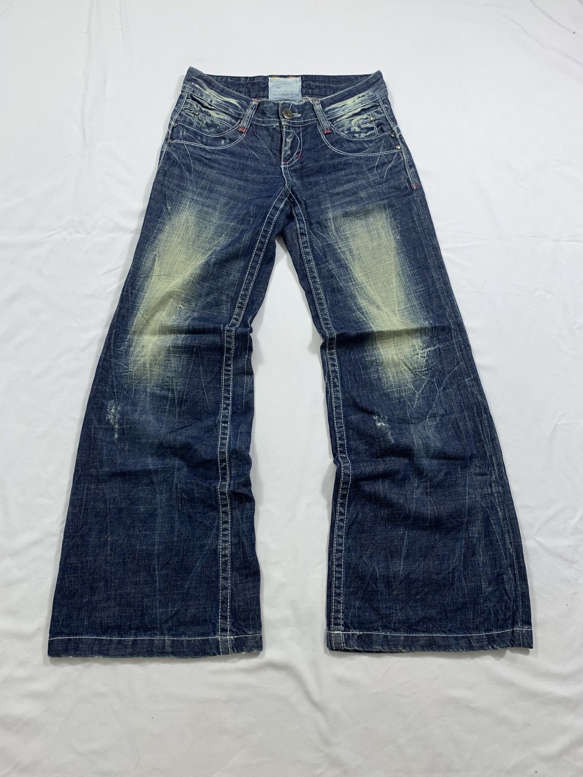 Tornado Mart Sick Lolita Washed Flared Jeans Denim pants Like Tornado Size US 30 / EU 46 - 1 Thumbnail