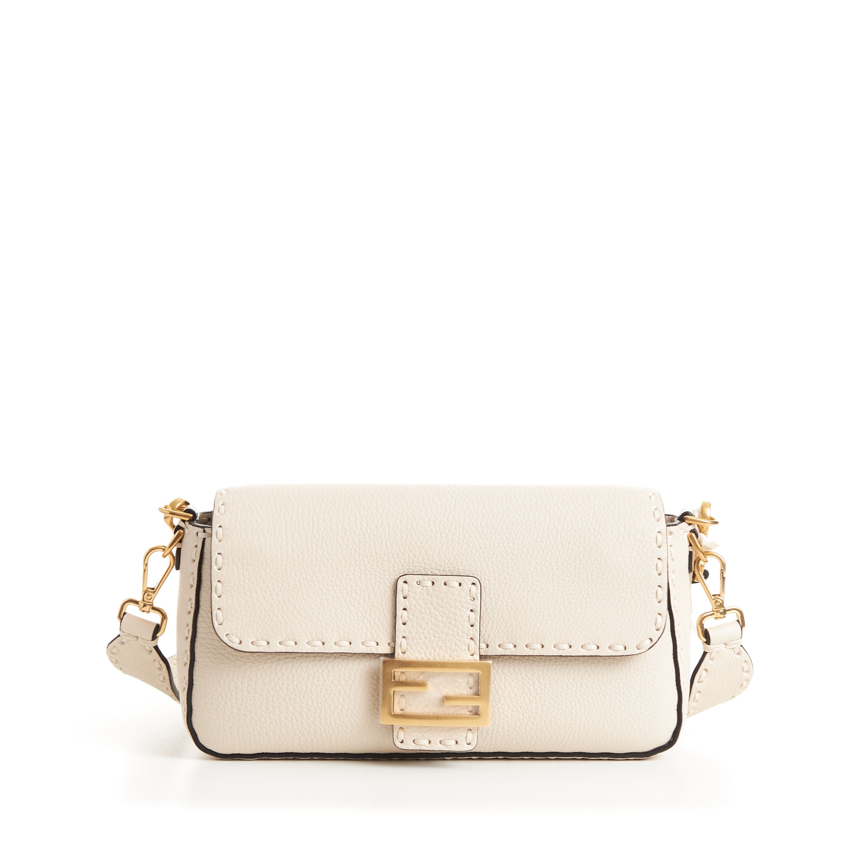 Fendi Baguette - Camellia Selleria Bag With Oversize Topstitching Size ONE SIZE - 13 Thumbnail