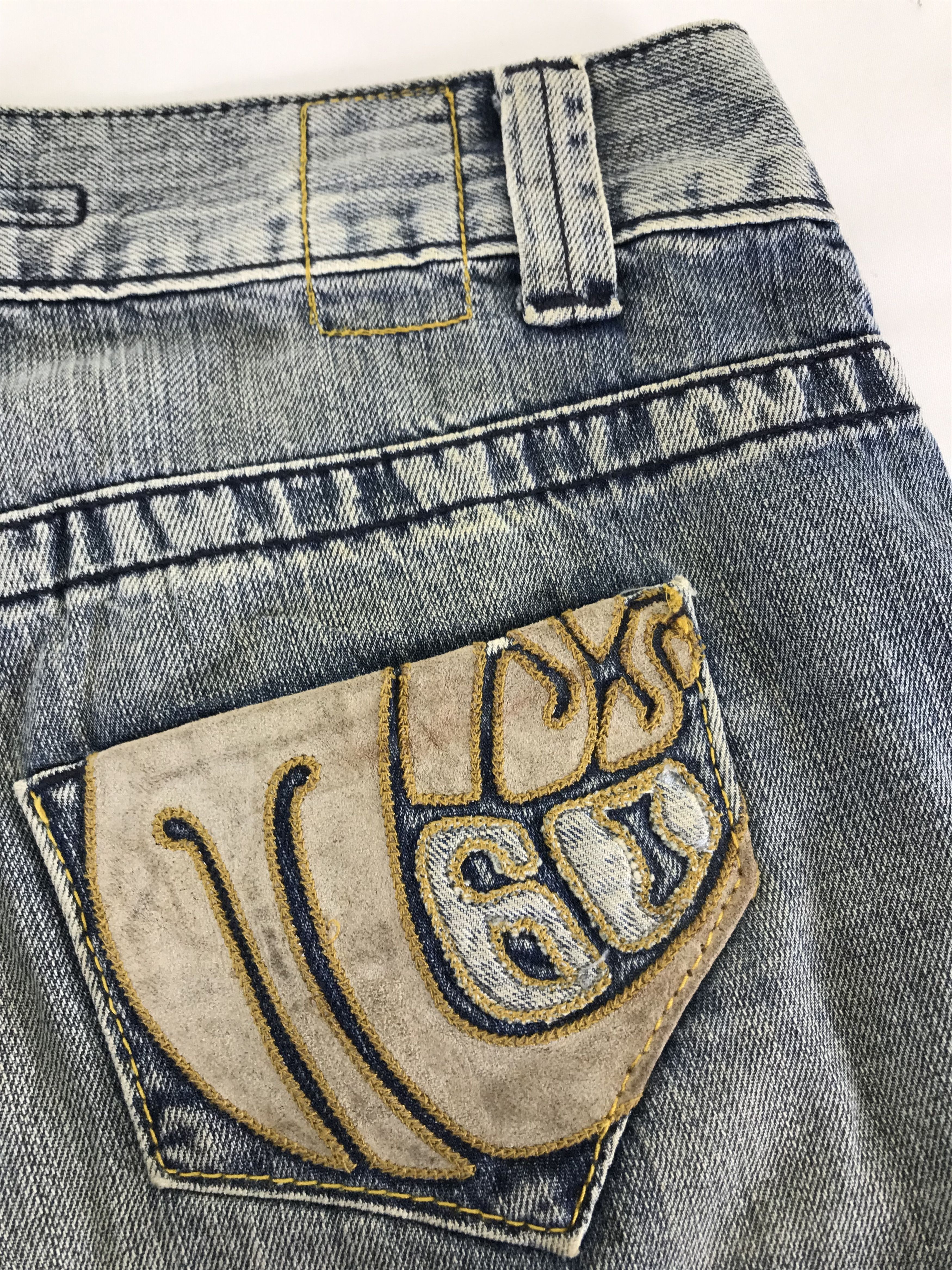 Miss Sixty Vintage Miss Sixty Patched Super Flare Jeans Size 28" / US 6 / IT 42 - 14 Thumbnail