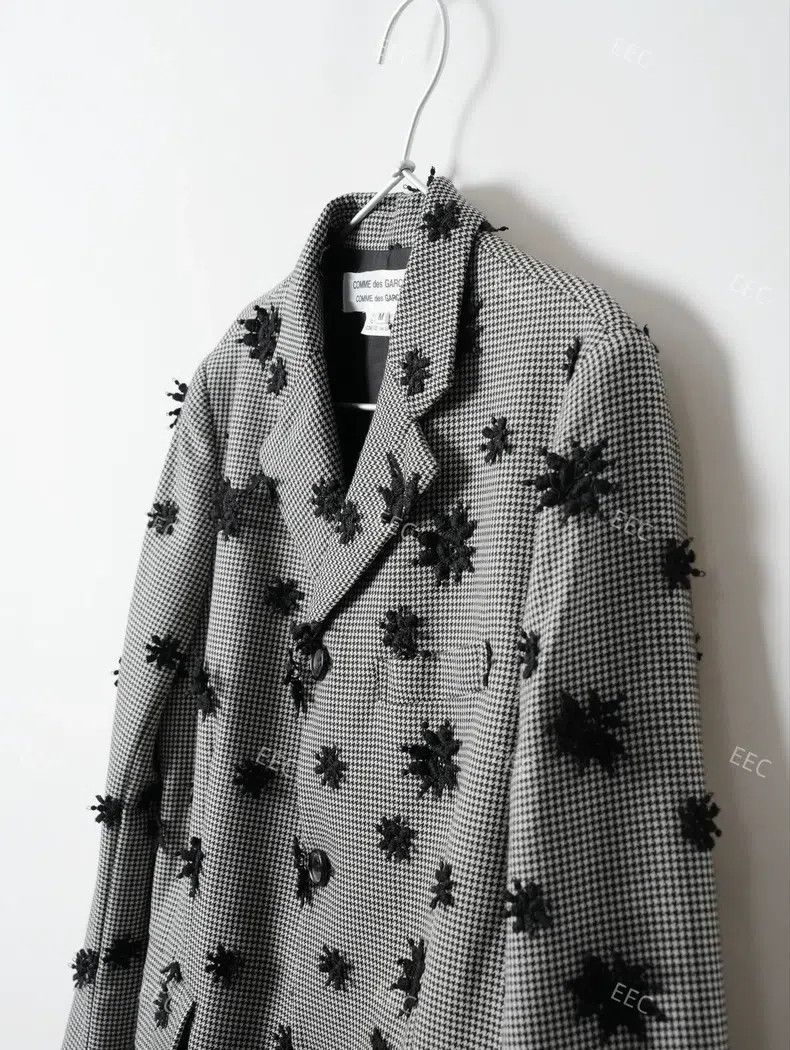 Comme des Garcons Comme Des Garcons Wool tartan three-dimensional floral jac Size M / US 6-8 / IT 42-44 - 4 Thumbnail