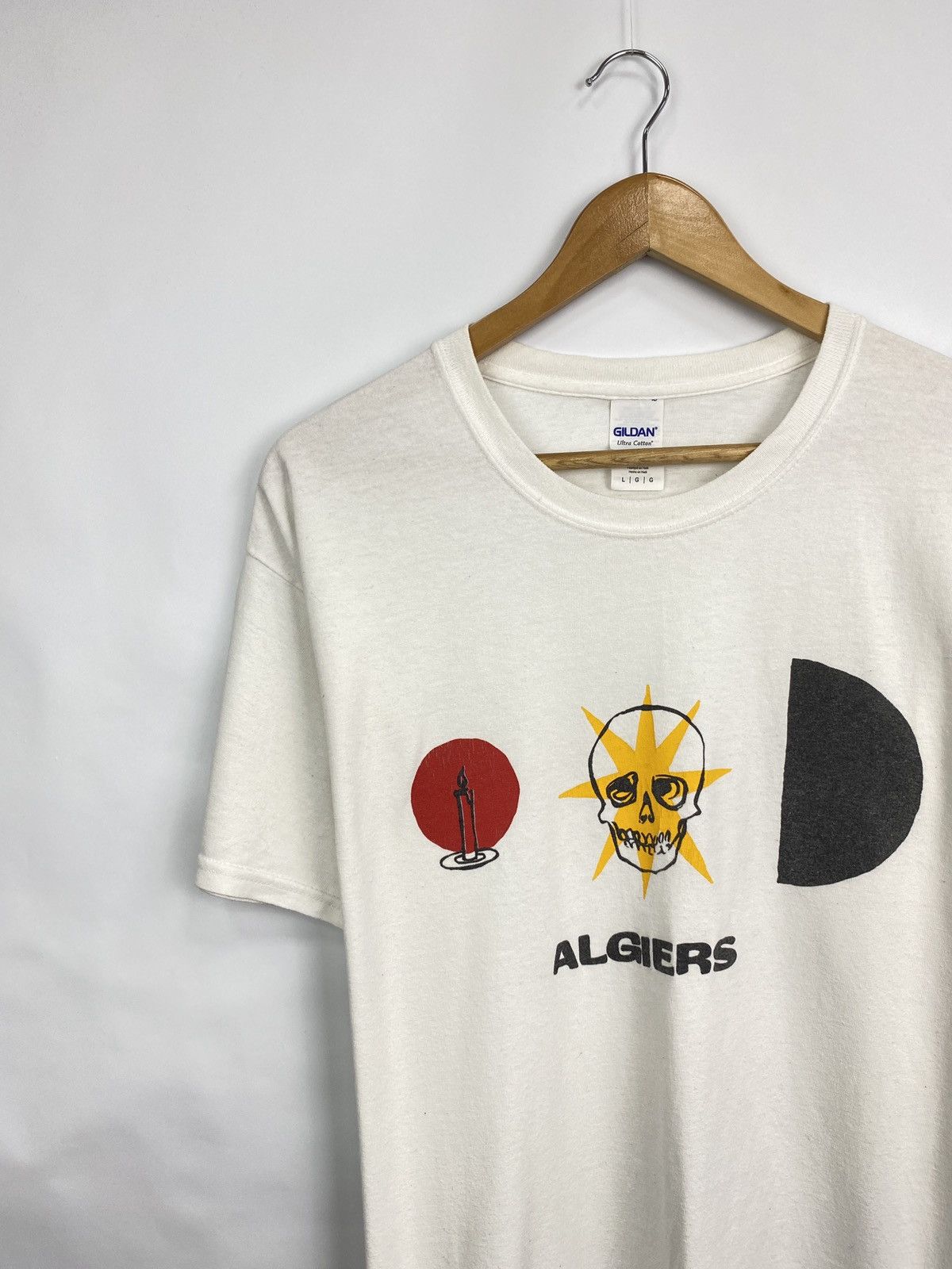 Vintage 💀 🇩🇿 Vintage Y2K Algiers Skull Anarchy Death T-Shirt Rare Size US L / EU 52-54 / 3 - 2 Thumbnail
