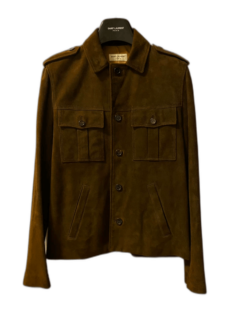 Saint Laurent Paris saint laurent goatskin suede jacket-2507 Size US M / EU 48-50 / 2 - 7 Thumbnail