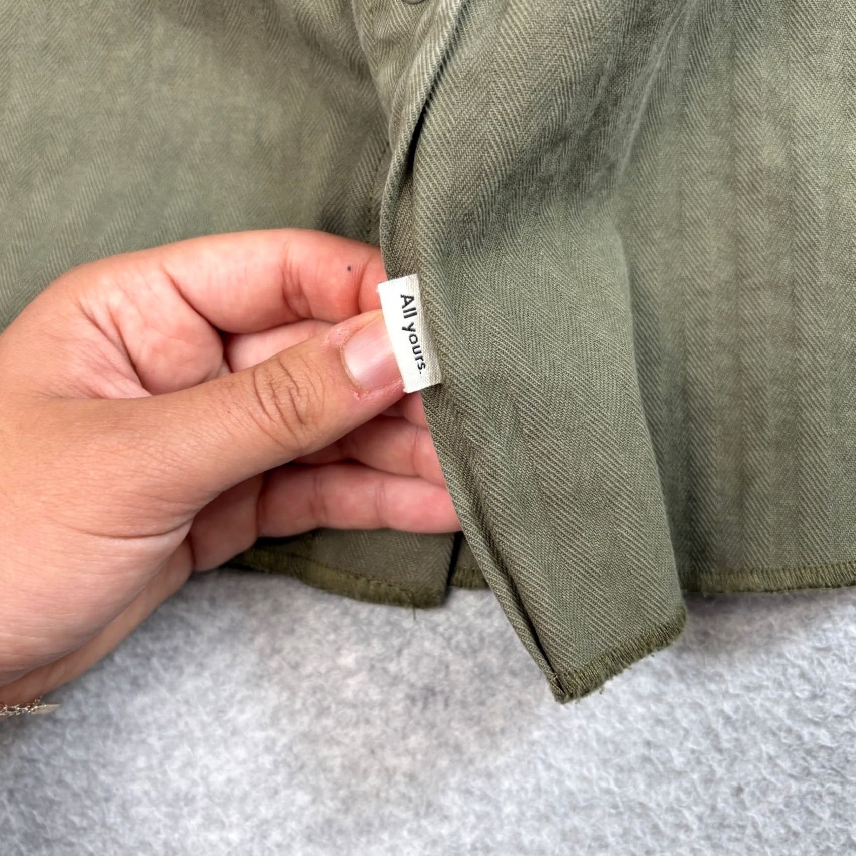 AYR AYR Shirt Mens S Green Button Shacket academia heritage quiet luxury capsule Size US S / EU 44-46 / 1 - 5 Thumbnail