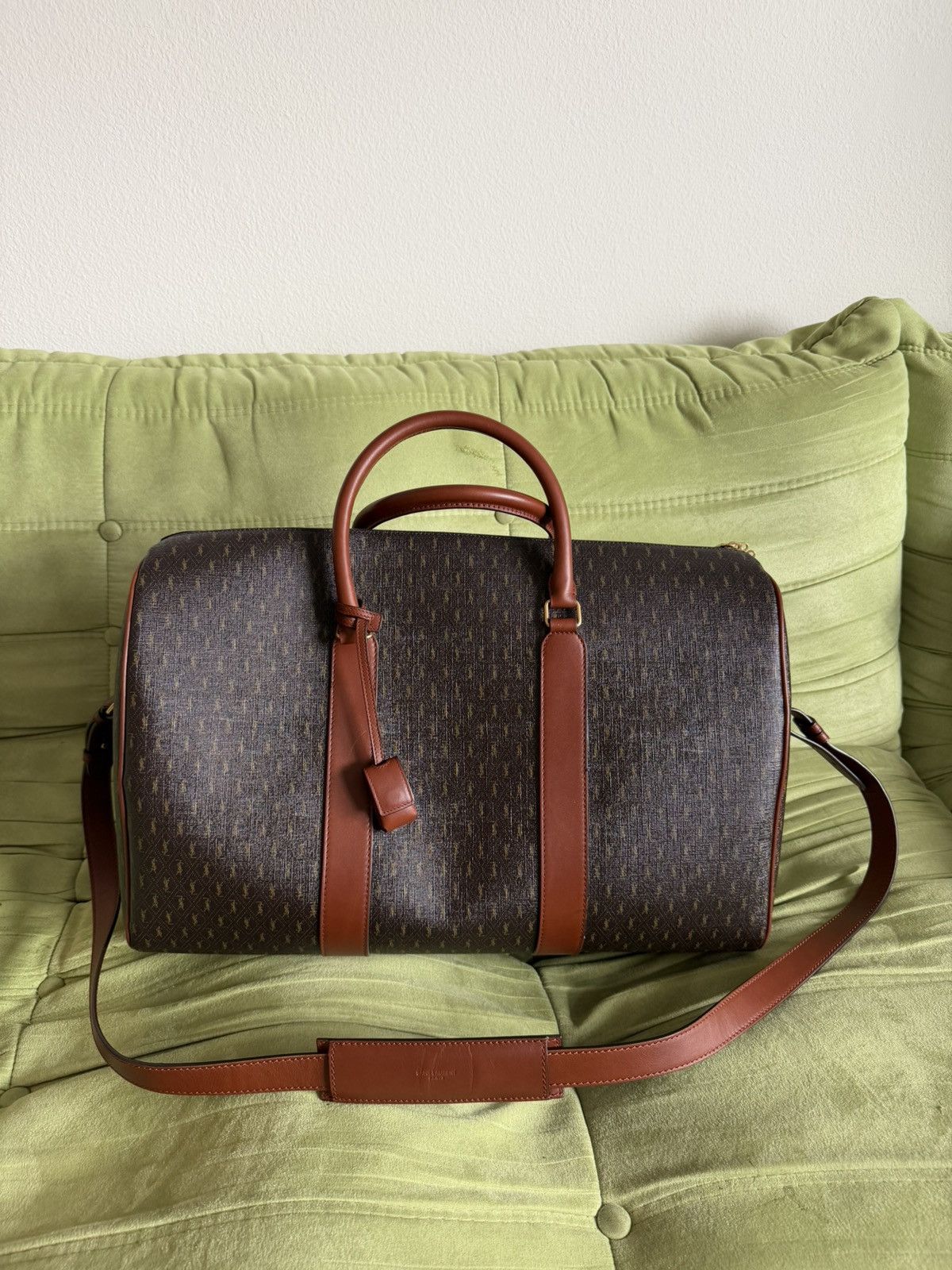 Saint Laurent Paris $2200 48H Monogram Duffle Bag Size ONE SIZE - 1 Thumbnail