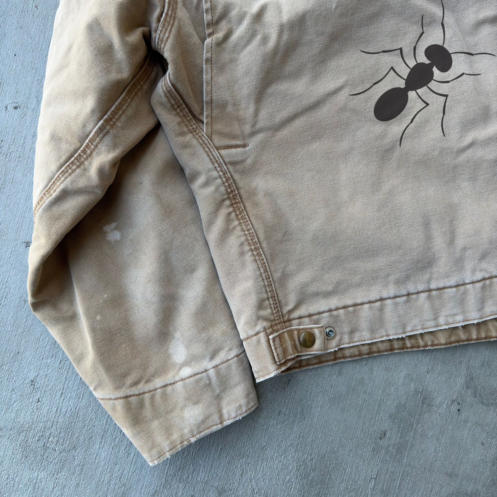 Carhartt × Vintage Vintage Y2K Carhartt RNJ001 Brown detroit BRN work jacket Size US XL / EU 56 / 4 - 7 Thumbnail