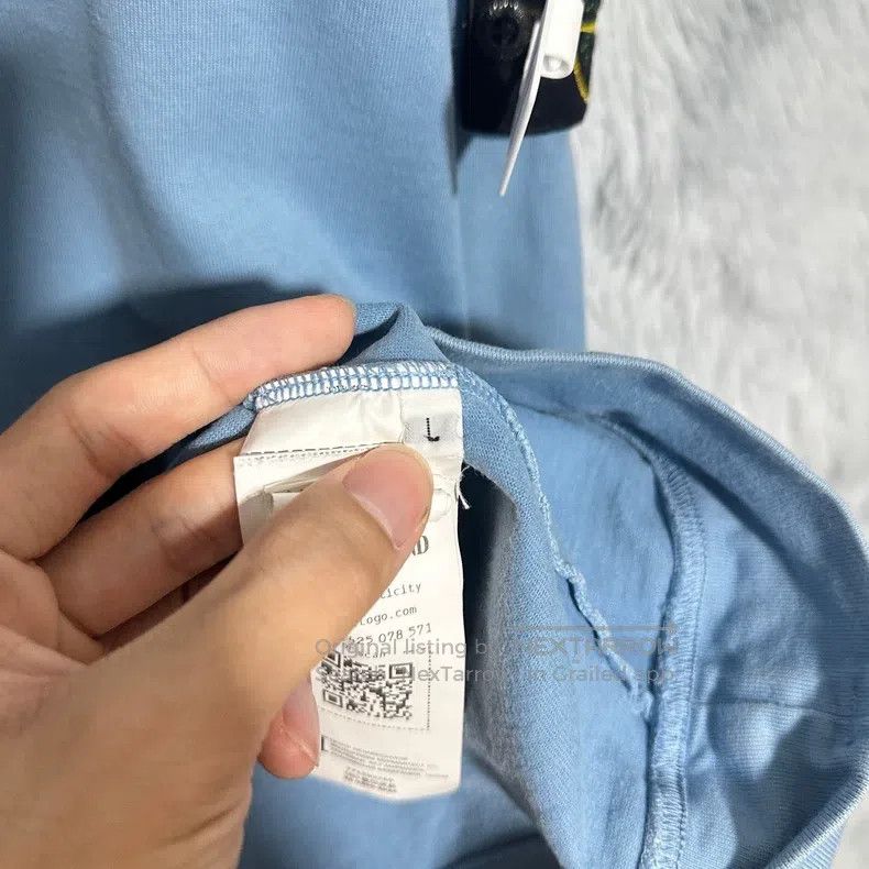 Stone Island Stone Island Round neck sweater basic sweater blue L code Size US L / EU 52-54 / 3 - 6 Thumbnail
