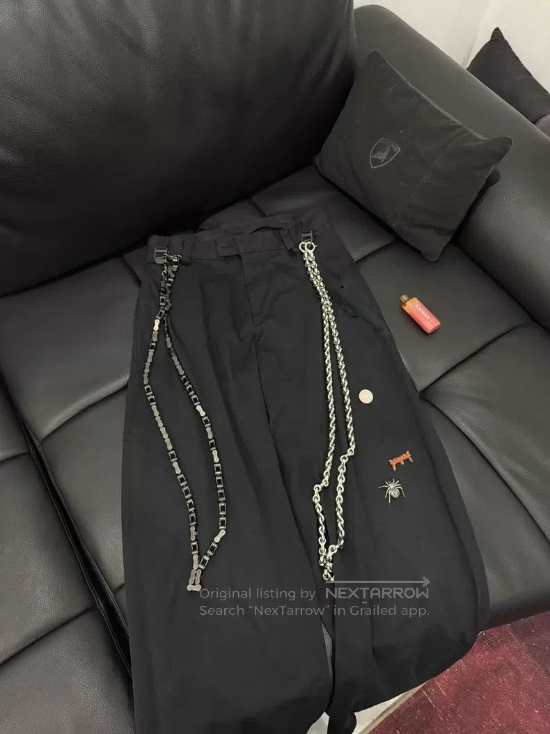 Balenciaga Balenciaga size XXS Chain Spider Tie-Dye Destroyed Work Pa Size US 27 - 1 Thumbnail