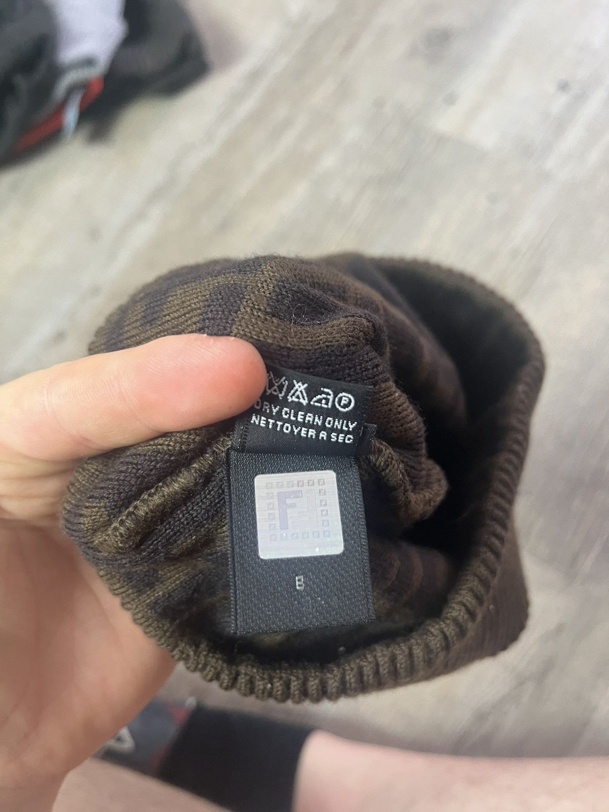 Fendi Fendi monogram beanie brown Size ONE SIZE - 4 Thumbnail
