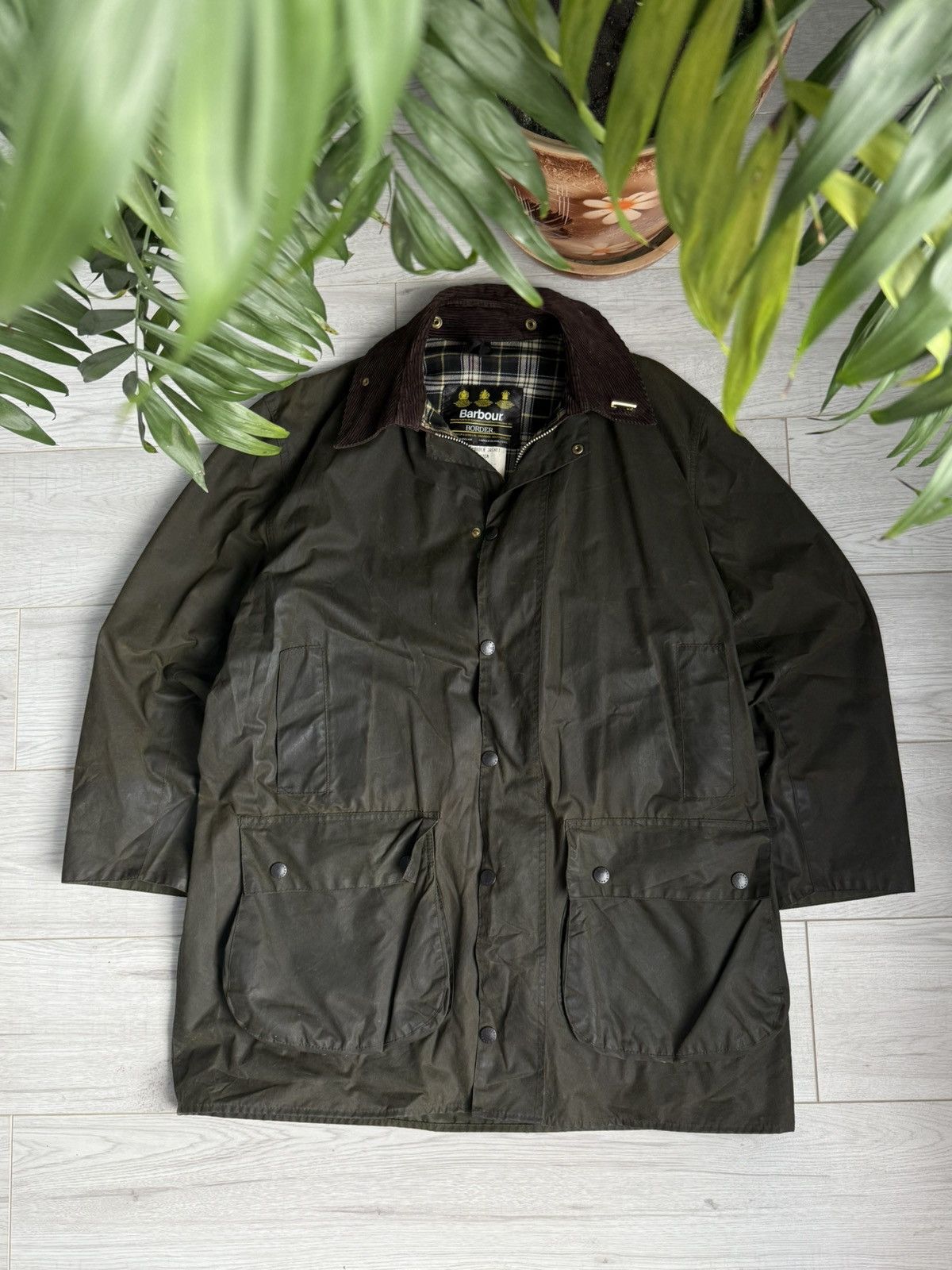 Barbour × Vintage Vintage Barbour Classic Burghley Wax A845