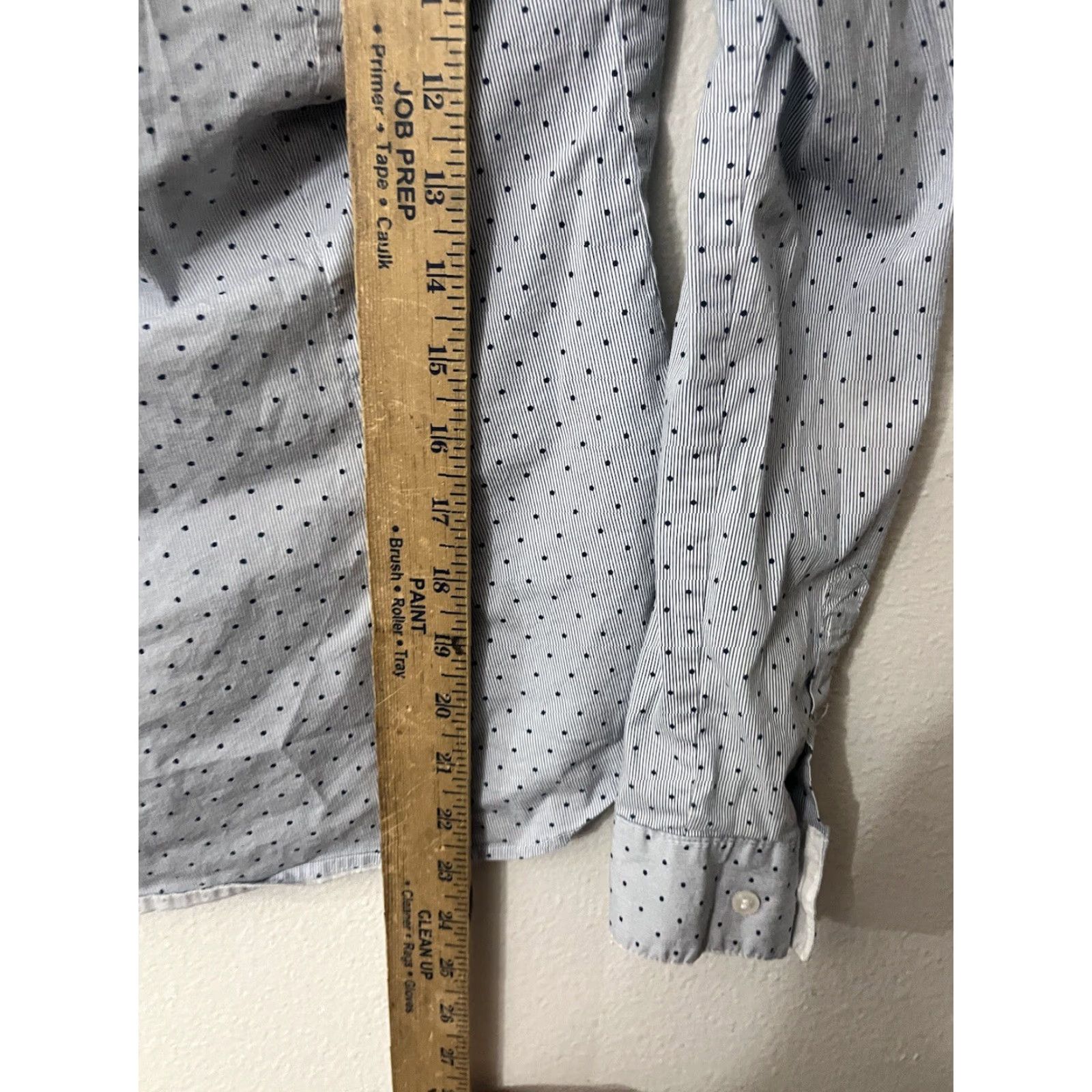H&M H&M Women’s Blue/Blue Polka Dot Collared Button Up Size 6 Shirt Women Blue Polka Dot Button-Up Slim Regular Size M / US 6-8 / IT 42-44 - 4 Thumbnail