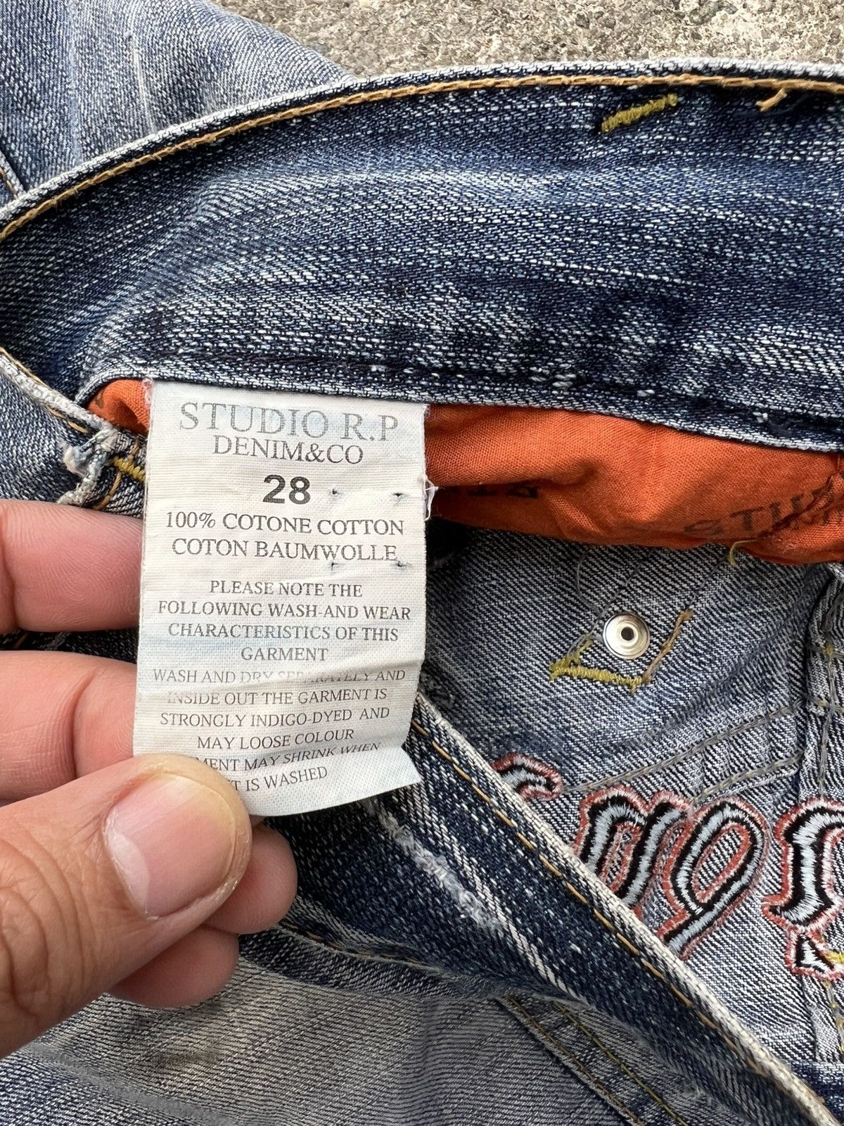 Japanese Brand 💥Studio RP Denim & Co Distress Jean Size US 29 - 21 Thumbnail