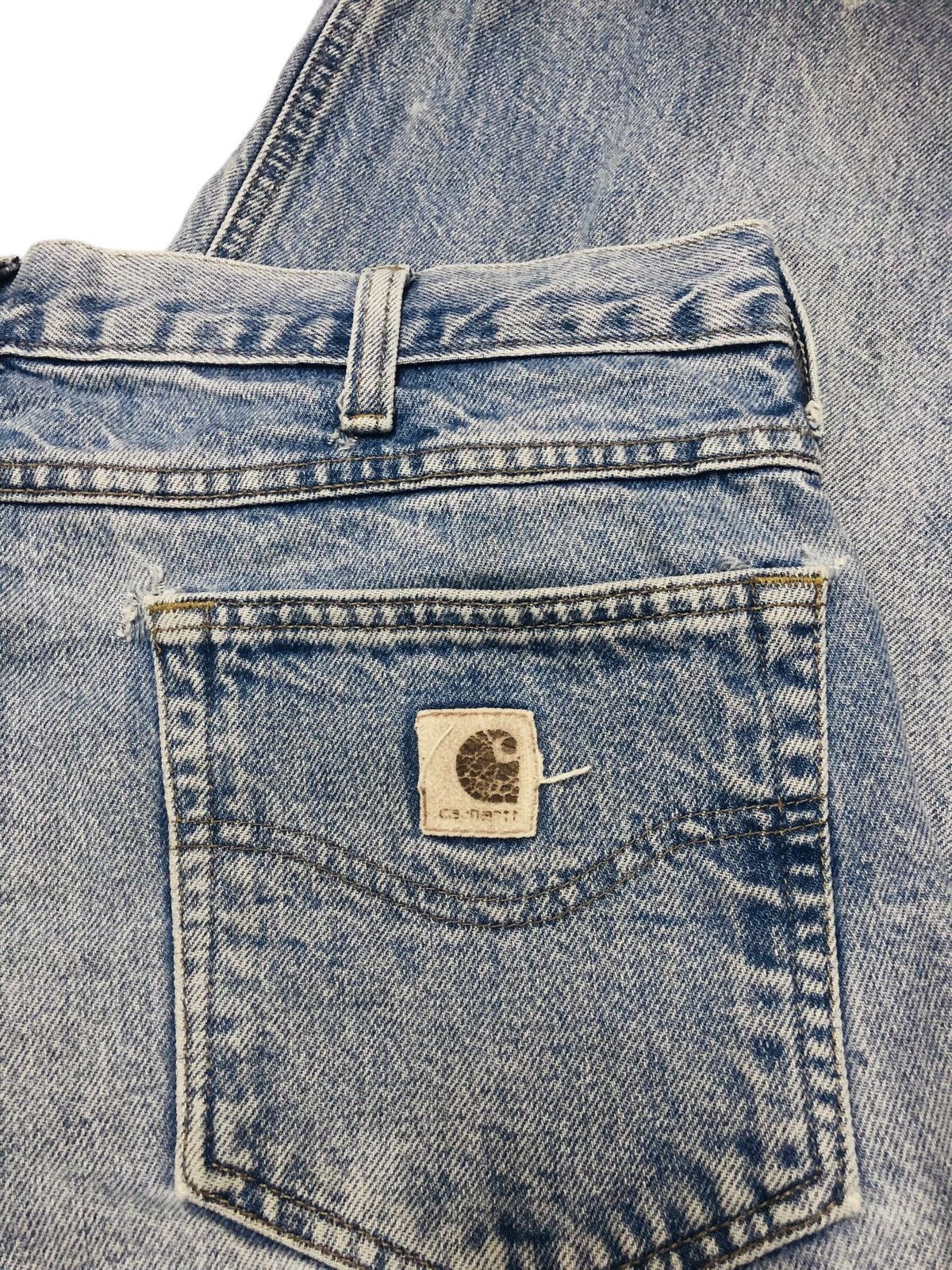 Carhartt × Vintage Vintage distressed carhatt baggy jeans Size US 34 / EU 50 - 5 Thumbnail