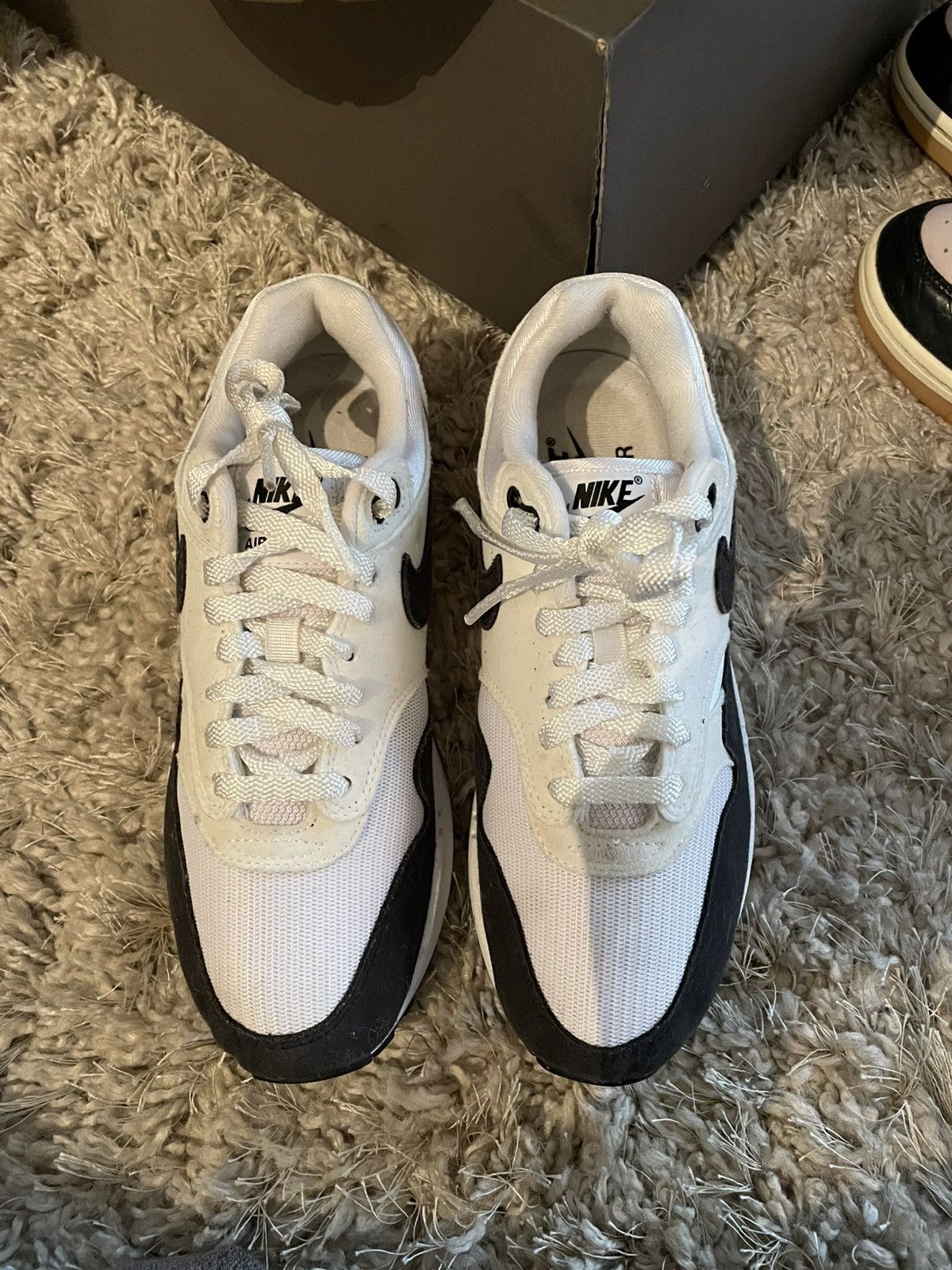 Nike Nike Wmns Air Max 1 ‘White Black’ Size US 7.5 / IT 37.5 - 5 Thumbnail