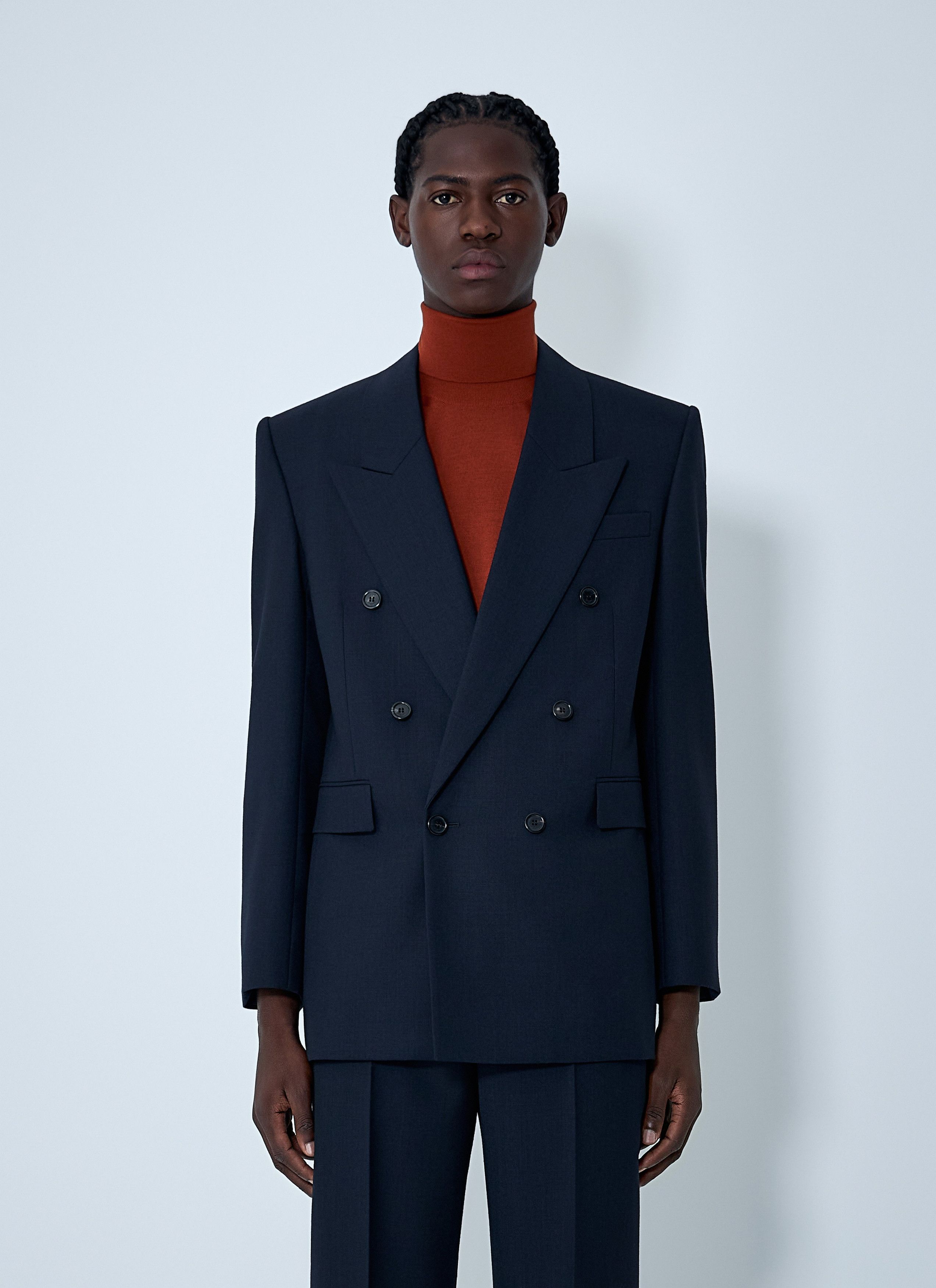 Saint Laurent Paris Wool Double-Breasted Blazer Size US L / EU 52-54 / 3 - 1 Thumbnail
