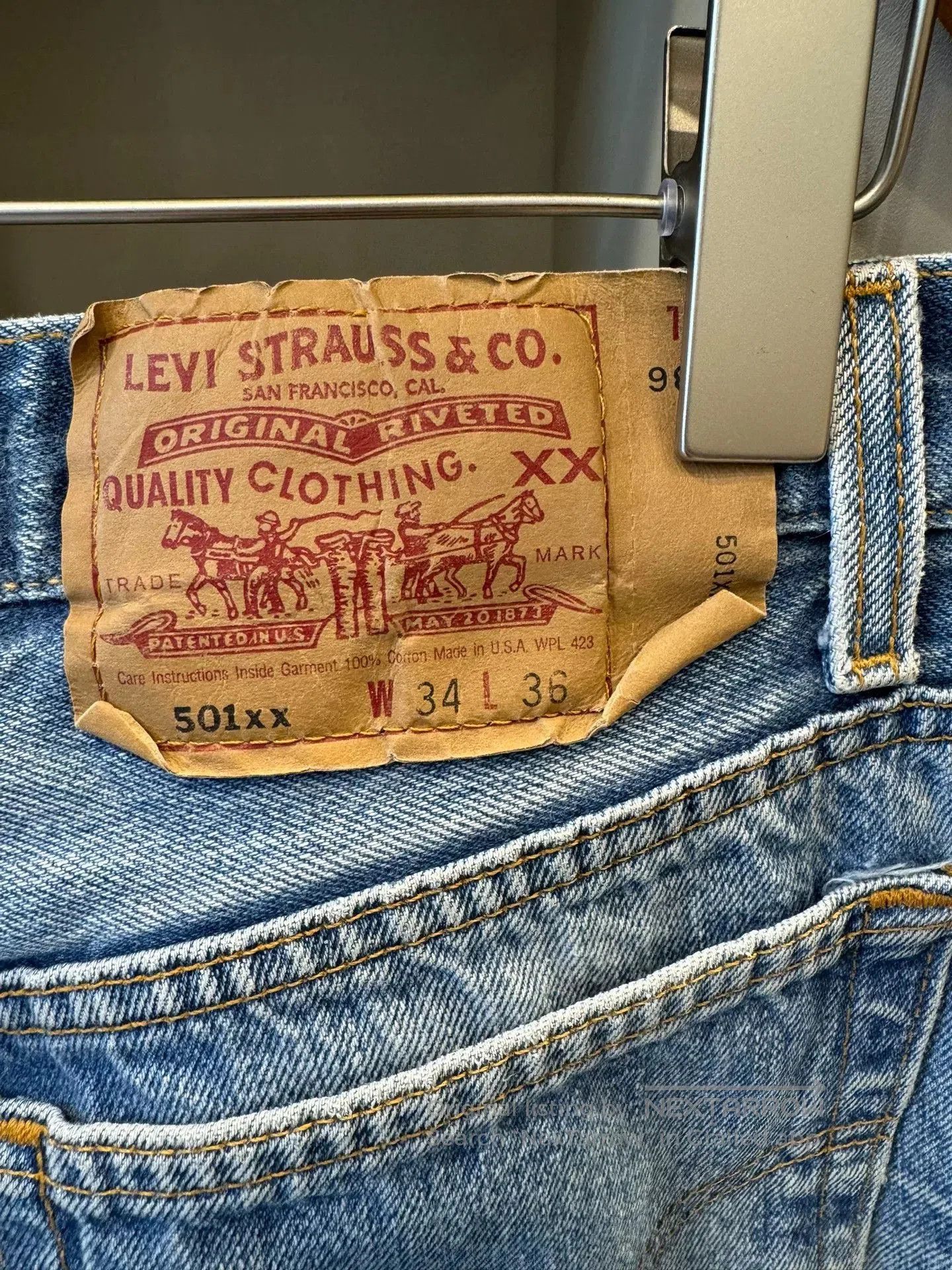 Levi's Vintage Levi's 501XX Denim Jeans. Size US 34 / EU 50 - 4 Thumbnail