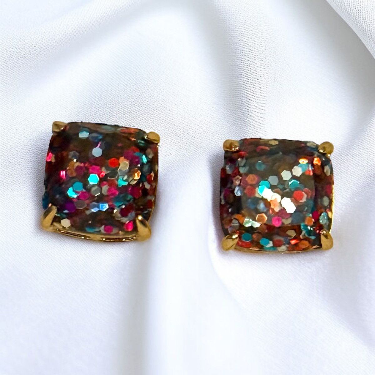 Kate Spade Kate Spade multicolor confetti square stud earrings Size ONE SIZE - 3 Thumbnail
