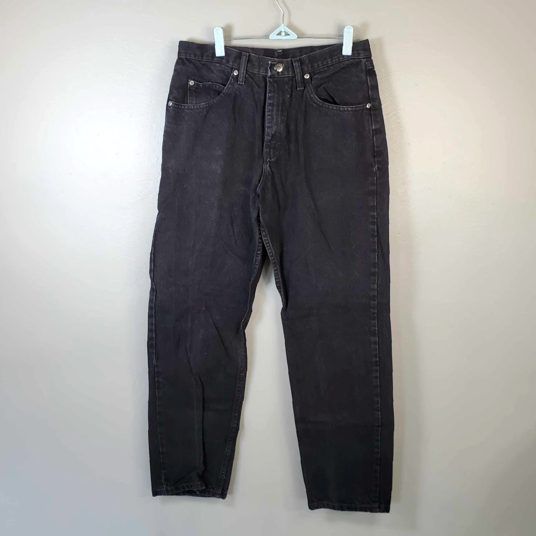 Wrangler VINTAGE Wrangler Jeans Black 32 x 31 Cowboy Jeans Men 32 Regular Inseam 31 Straight Mens Black Wrangler Jeans Cowboy Grunge Size US 32 / EU 48 - 6 Thumbnail