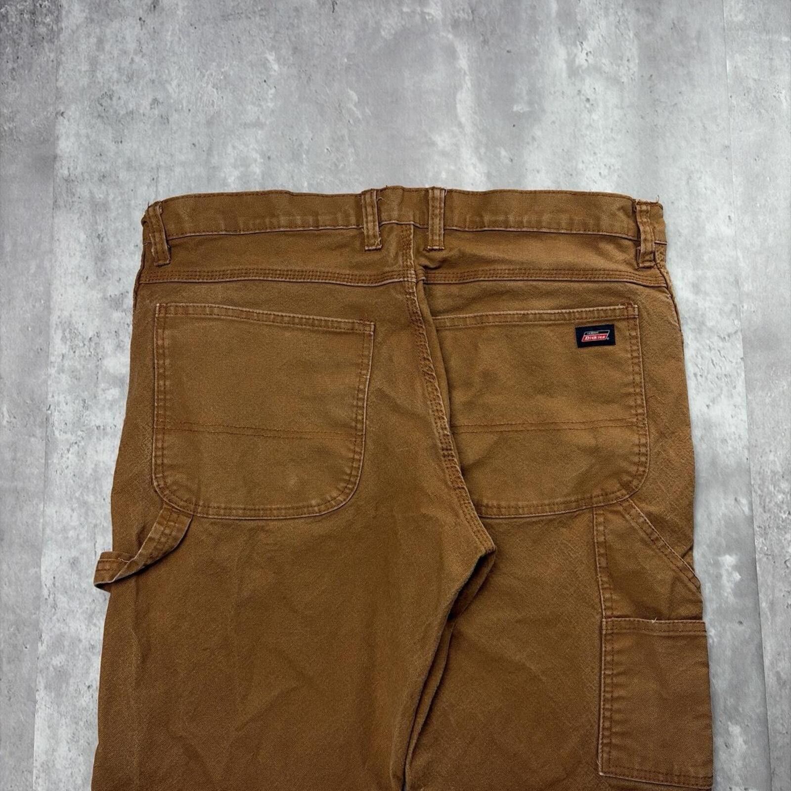 Dickies Y2K Tan Dickies Workwear Grunge Baggy Carpenter Pants Size US 32 / EU 48 - 3 Thumbnail