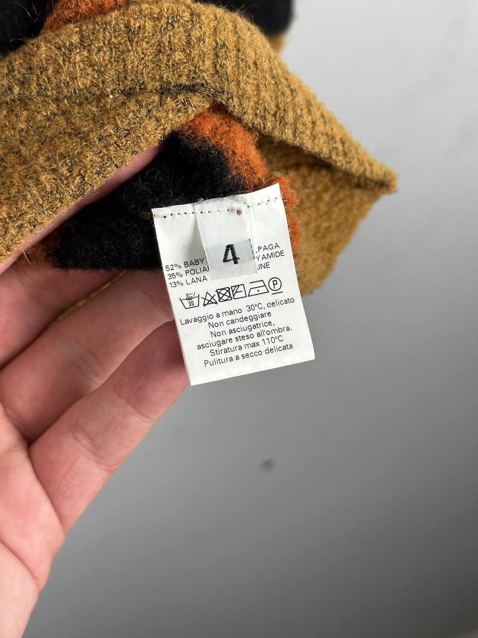 Japanese Brand Alpaca Striped Mohair Sweater Made In Italy Size US L / EU 52-54 / 3 - 9 Thumbnail