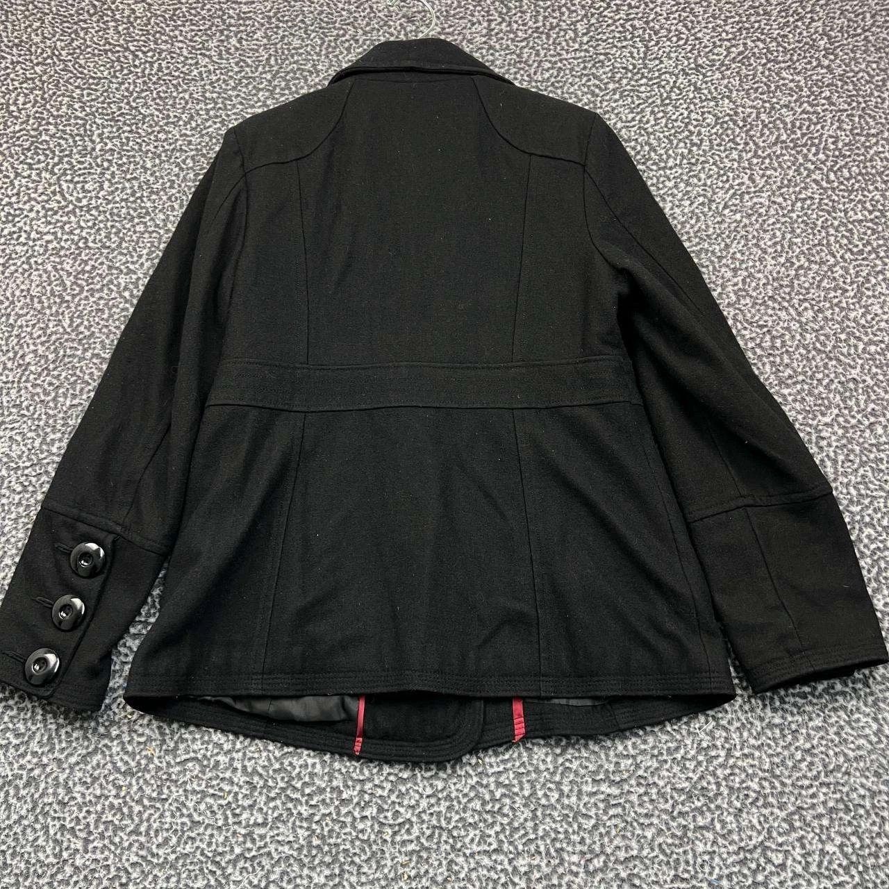 Other Weather Tamer Pea Coat Women Black Pocket Outdoor Wool M Size M / US 6-8 / IT 42-44 - 2 Thumbnail