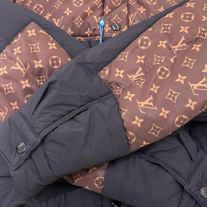 Louis Vuitton Louis Vuitton Black-brown presbyopic down jacket Size XS / US 0-2 / IT 36-38 - 6 Thumbnail