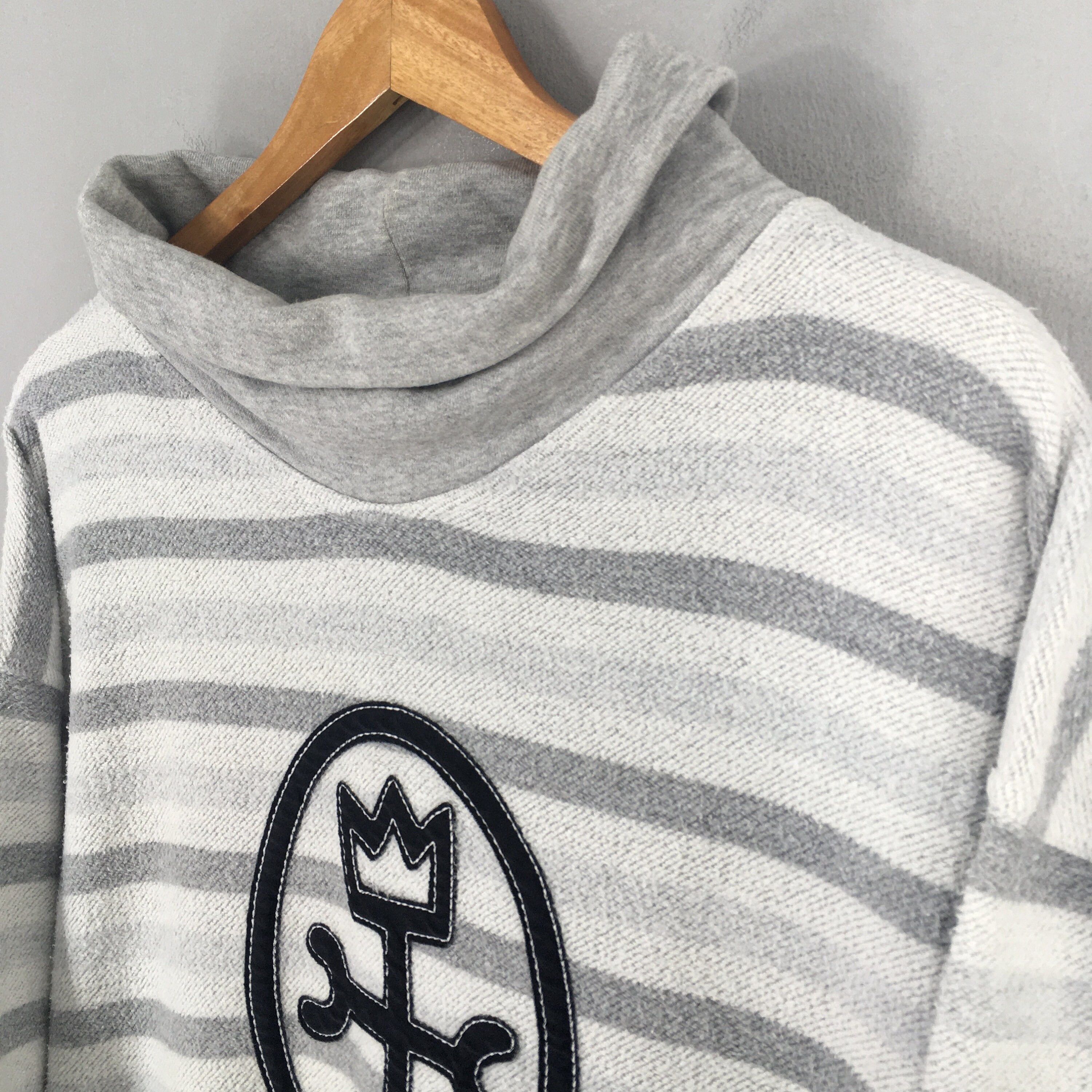 Jean Charles De Castelbajac Vintage Jc De Castelbajac Sports Striped Sweatshirt XLarge Size US XL / EU 56 / 4 - 3 Thumbnail