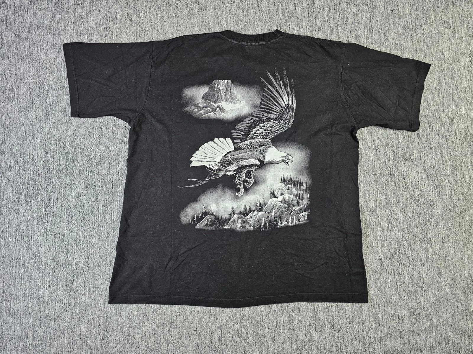 Other Vintage 90s Eagle Canyon Double Sided Graphic Tee Black 2XL Size US L / EU 52-54 / 3 - 4 Thumbnail