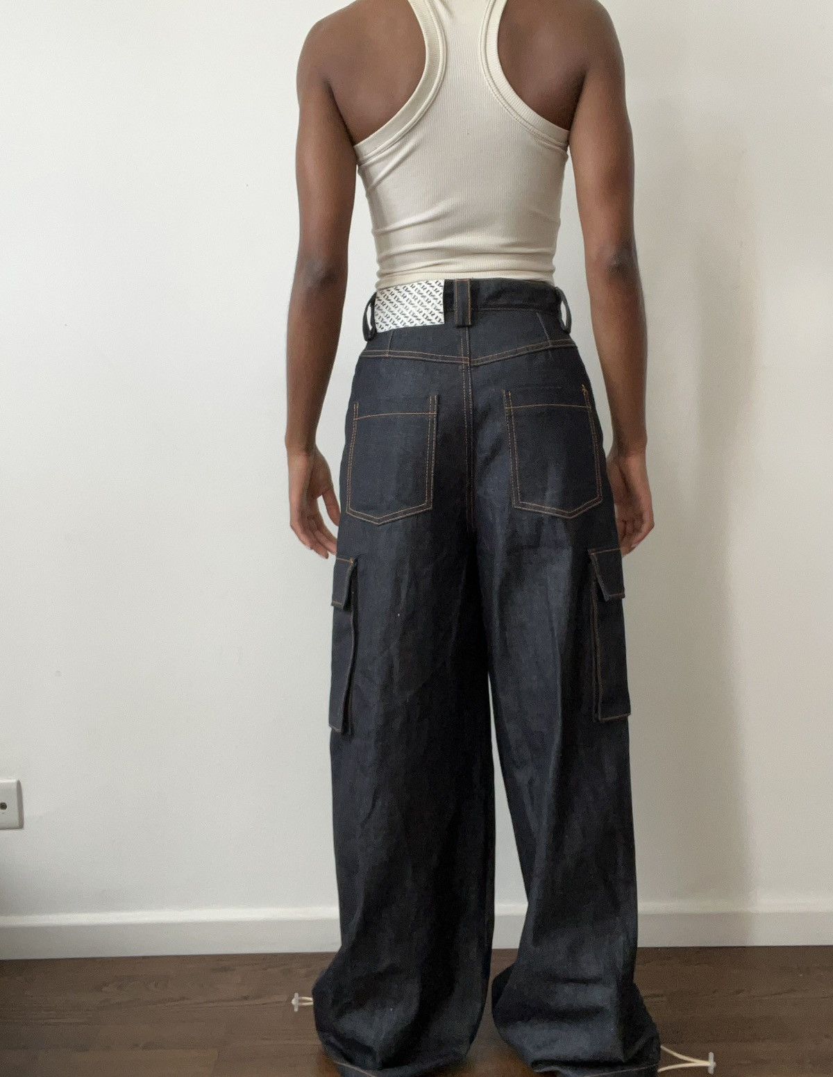 Sunnei Sunnei Navy Cargo jeans Size 27" / US 4 / IT 40 - 5 Thumbnail